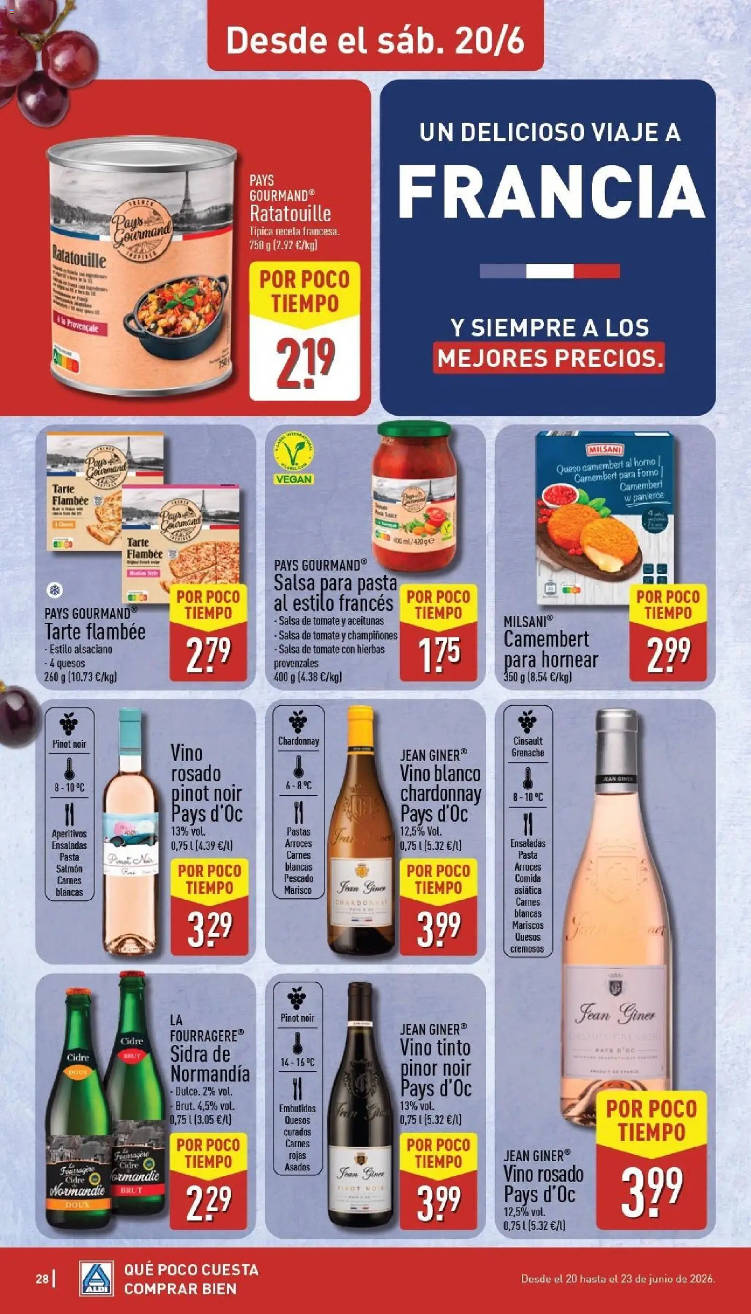 Aldi folleto Península │ válido desde el 15.06.2026 | Página: 28 | Productos: Μπάρα σαπουνιού, Vino, Pasta, Salsa de tomate