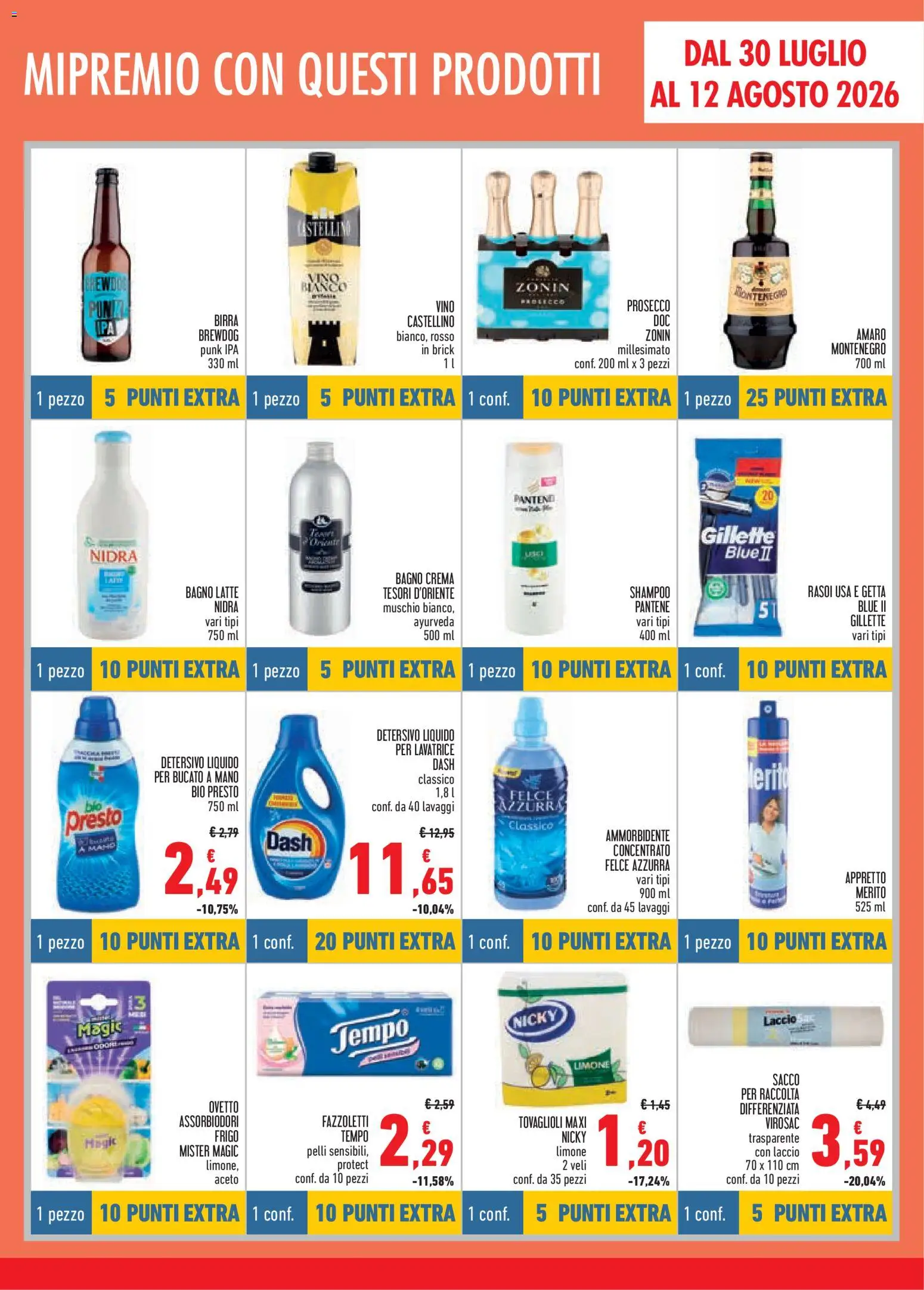 Volantino Conad del 16/07/2026 | Pagina: 11 | Prodotti: Fazzoletti, Latte, Limone, Lavatrice
