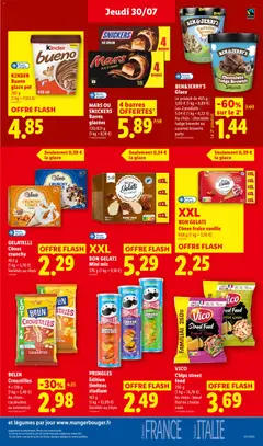LIDL - Prévisualisation de BON GELATI Cônes fraise vanille, Bon Gelati strawberry vanilla ice cream cones valide à partir de 30/07/2026 | Page: 21