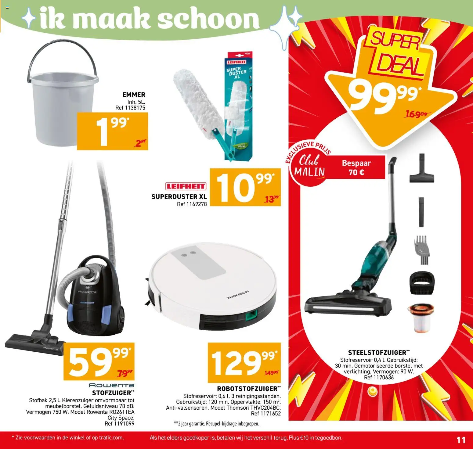 {H1} | Pagina: 11 | Producten: Steelstofzuiger, Stofzuiger, Borstel