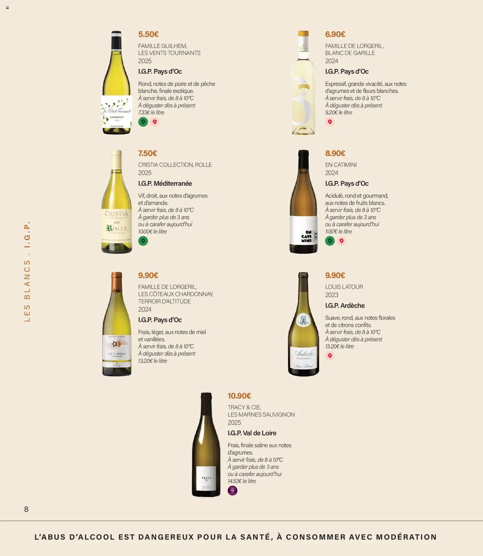 {H1} | Page: 8 | Produits: Poire, Fleurs, Miel, Citrons
