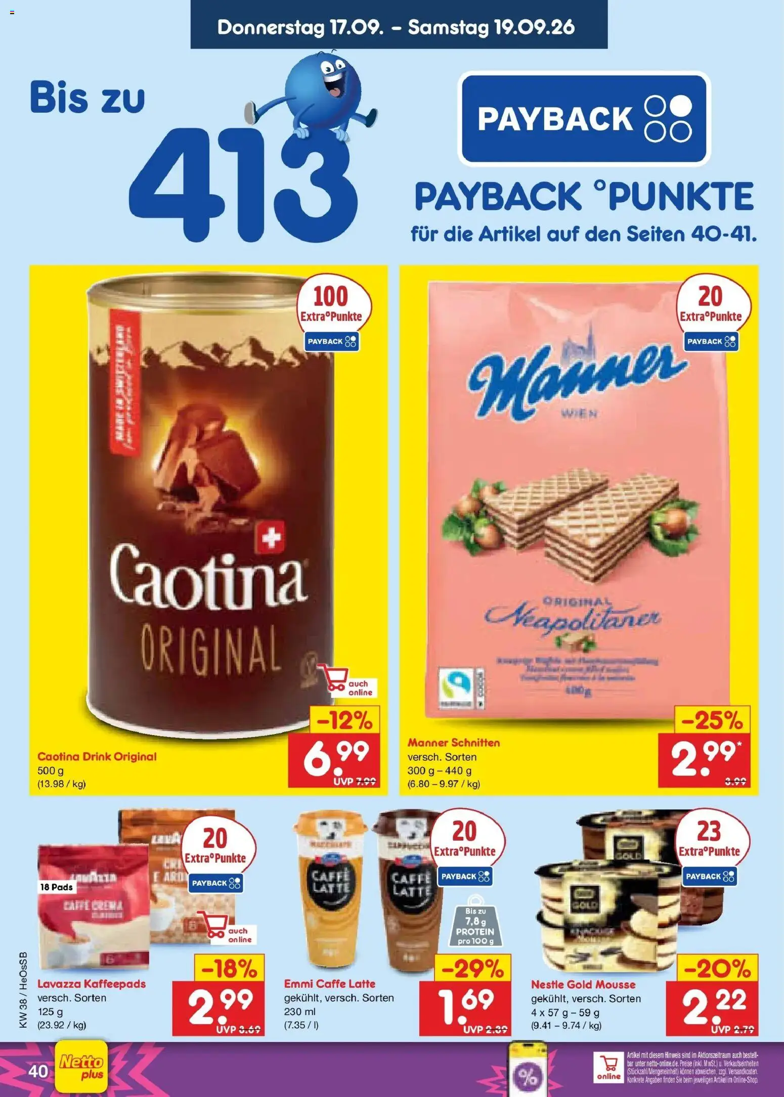 Netto Marken-Discount Prospekt Rostock – gültig ab 14.09.2026 | Seite: 52 | Produkte: Lavazza, Kaffeepads