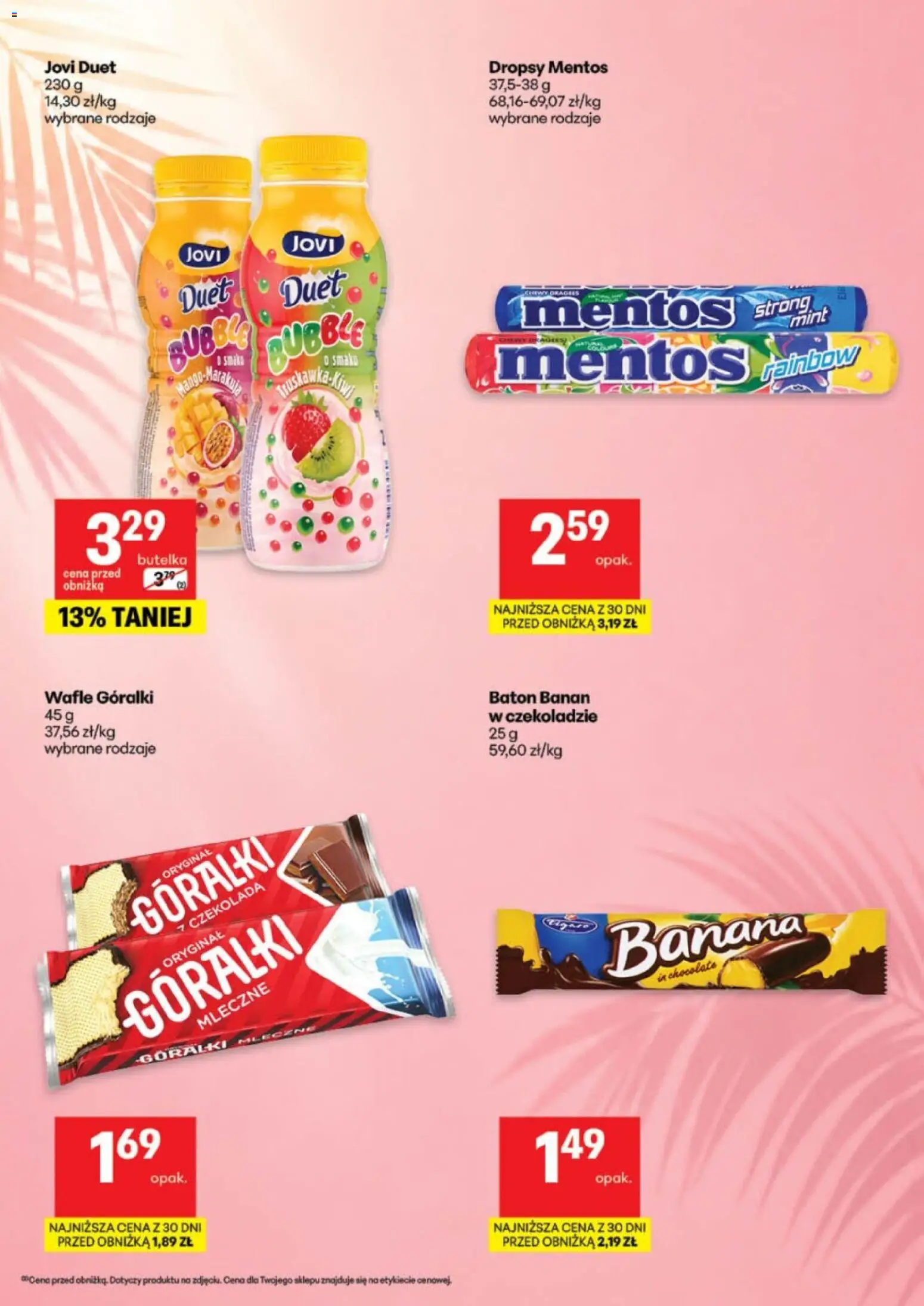 Delikatesy Centrum gazetka - Katalog Aranż od 30.06.2026 | Strona: 4 | Produkty: Wafle, Baton, Czekolada, Banan