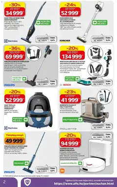 Auchan Elektronikai ajánlataink Budapest - amely érvényes a következő dátumtól: 07.05.2026 | Oldal: 2 | Termékek: Felmosó, Akkumulátor, Xiaomi, Folttisztító
