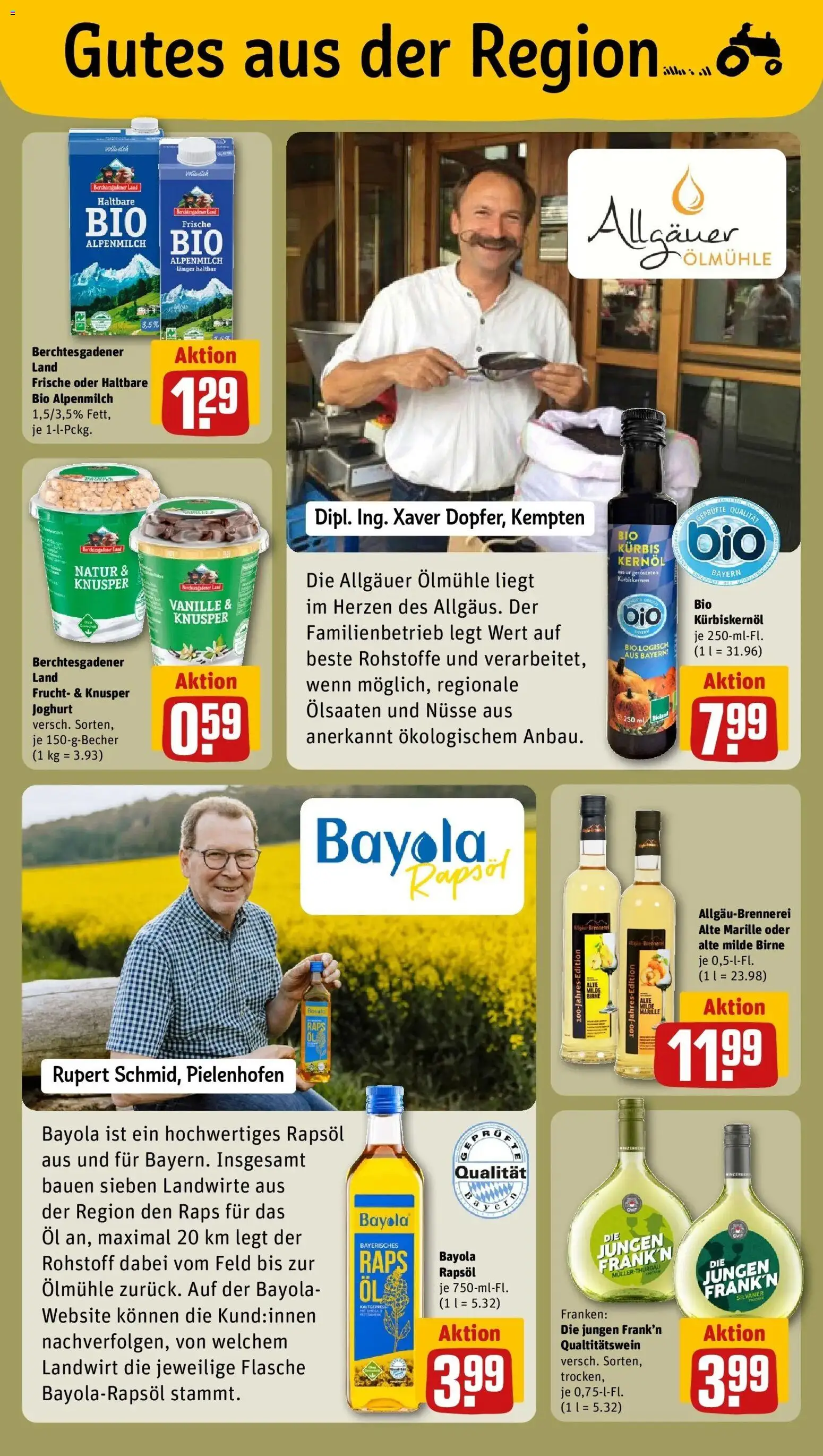 Rewe Prospekt München – gültig ab 27.07.2026 | Seite: 25 | Produkte: Kürbiskernöl, Joghurt, Öl, Rapsöl