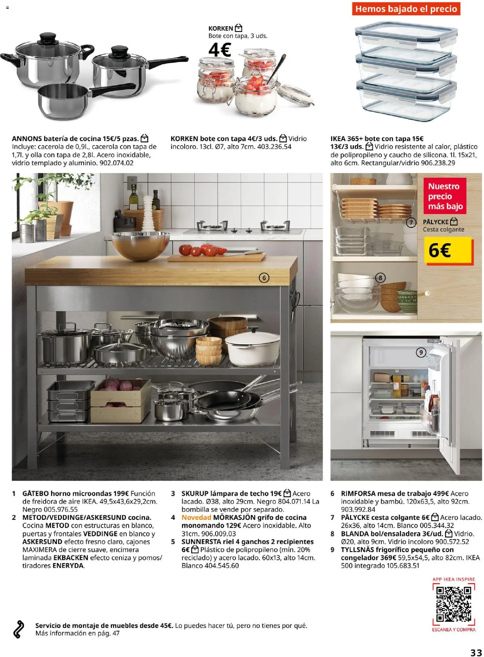 IKEA - IKEA para tu negocio │ válido desde el 01/09/2026 | Página: 33 | Productos: Congelador, Horno microondas, Batería, Puertas