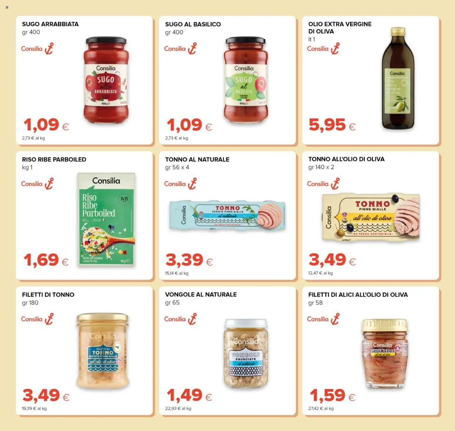 Volantino Oasi del 23.04.2026 | Pagina: 17 | Prodotti: Riso, Pinne, Tonno, Olio extra vergine