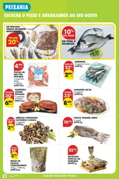 Pré-visualização Pingo Doce folheto Poupe Esta Semana Açores válido de 08/10/2026 | Página: 4 | Produtos: Dourada, Camarão, Sapateira, Peixe