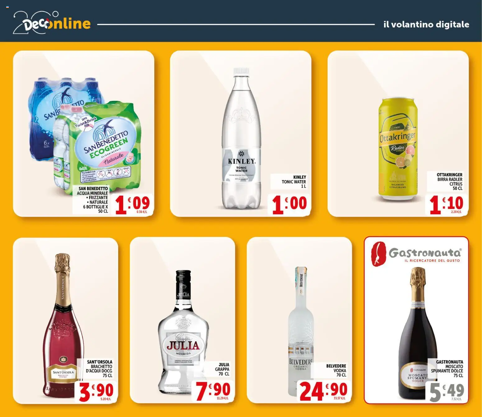 Volantino Decò del 29.05.2026 | Pagina: 29 | Prodotti: Vodka, Acqua, Acqua minerale, Grappa