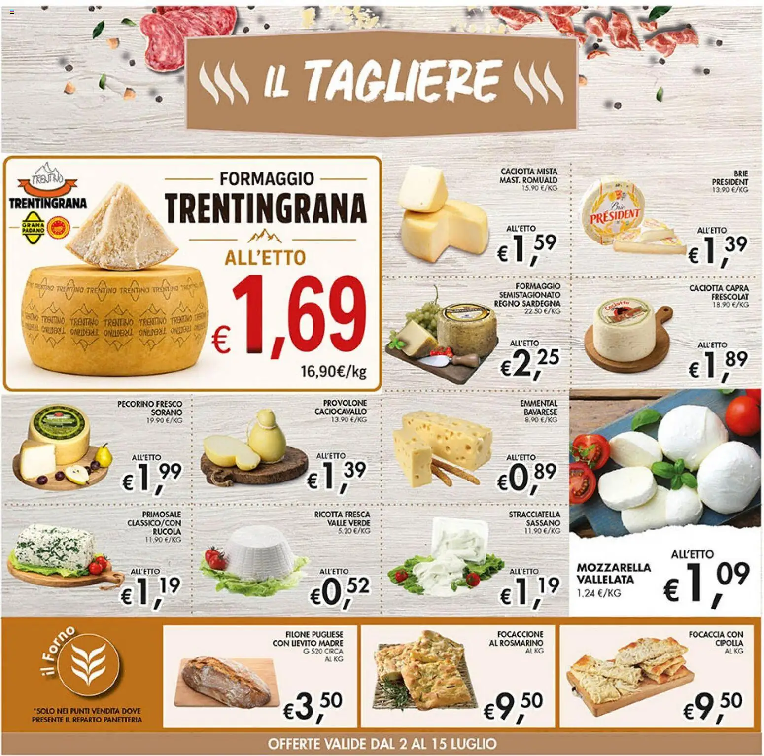 Volantino Coal del 02/07/2026 | Pagina: 6 | Prodotti: Rucola, Focaccia, Formaggio, Emmental