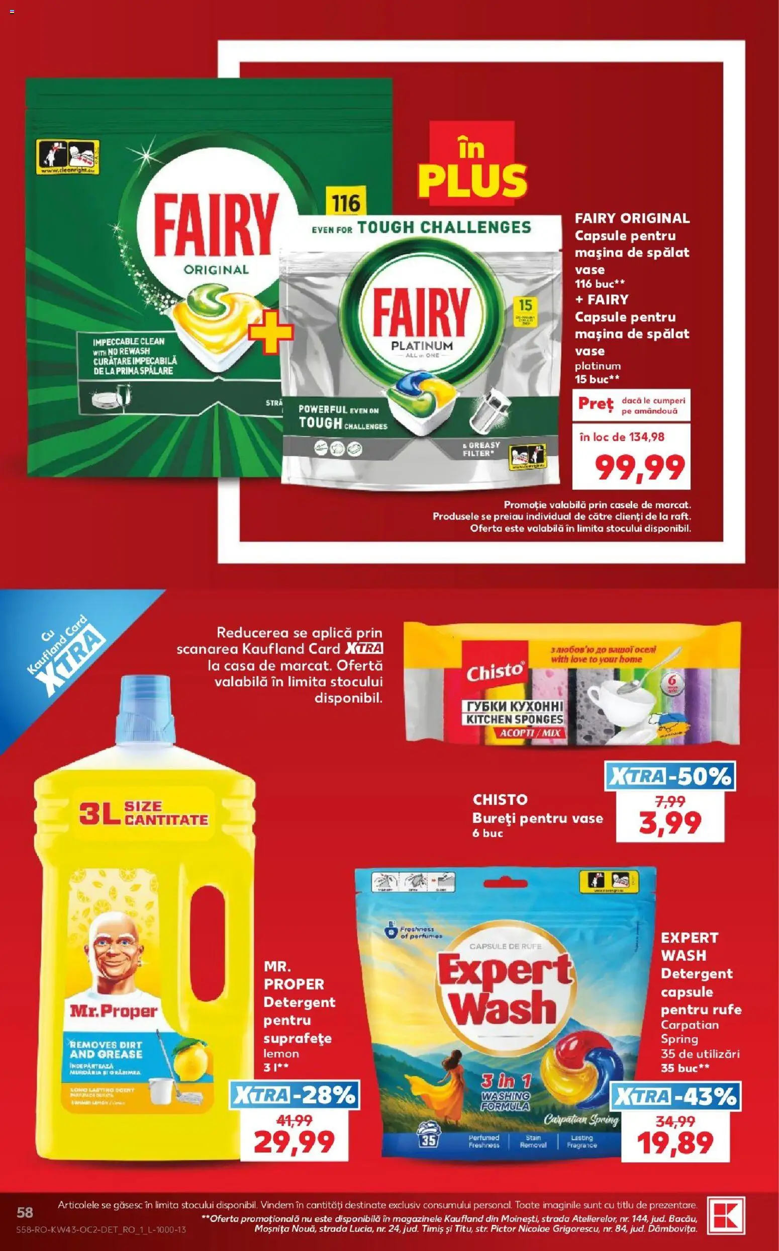 Kaufland RO akciós ujság - amely érvényes a következő dátumtól: 2026.10.21. | Oldal: 58