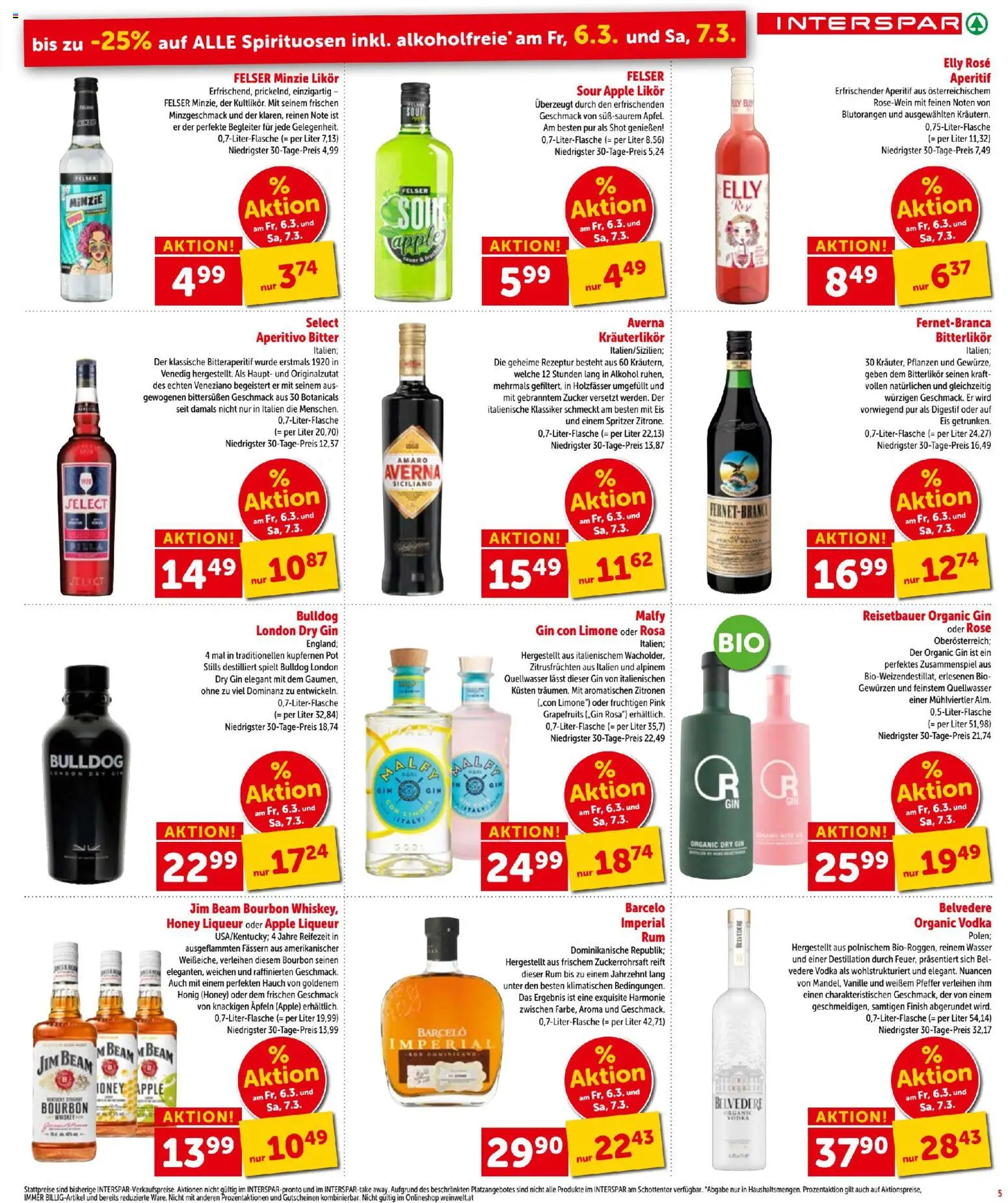 Interspar - Flugblatt gültig ab 05.03.2026 | Seite: 5 | Produkte: Eis, Wasser, Apple, Bourbon