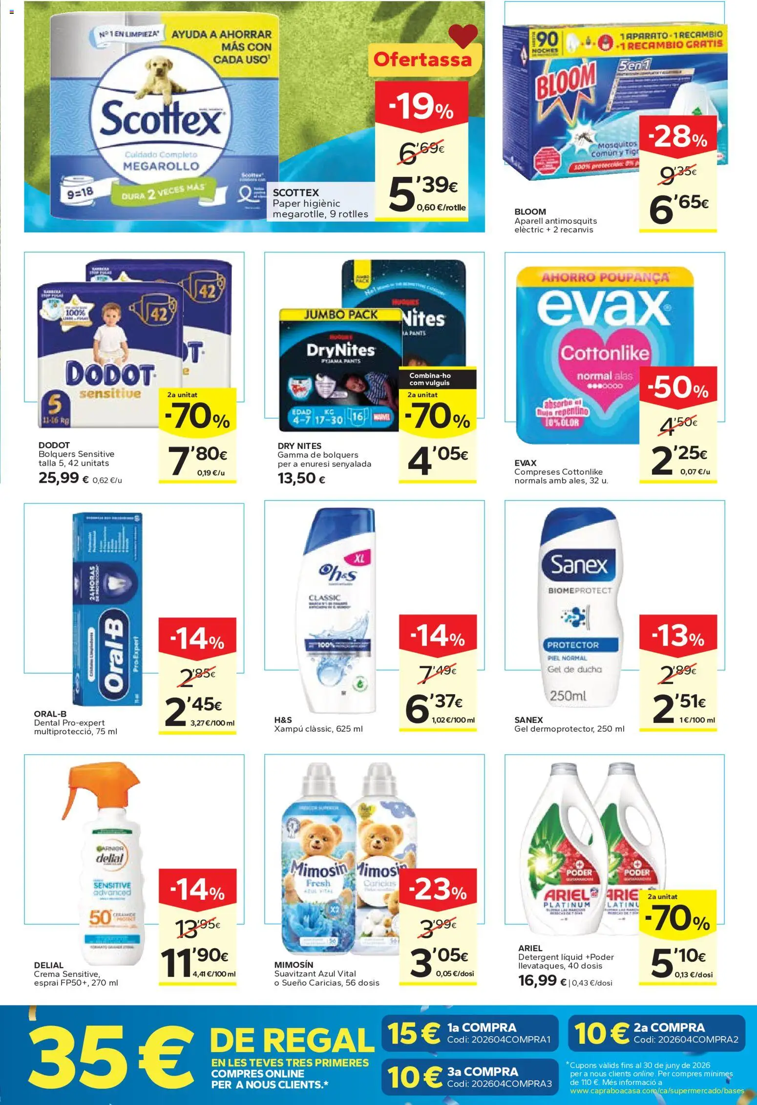 Caprabo Ofertasses d'estiu │ válido desde el 28.05.2026 | Página: 7 | Productos: Gel de ducha, Crema, Ducha