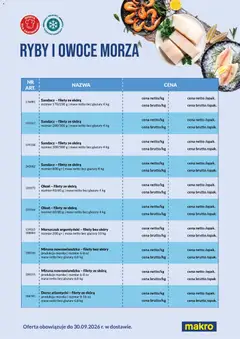 Pogląd oferty "Makro gazetka - Ryby i owoce morza w dostawie" - ważna od 01.06.2026