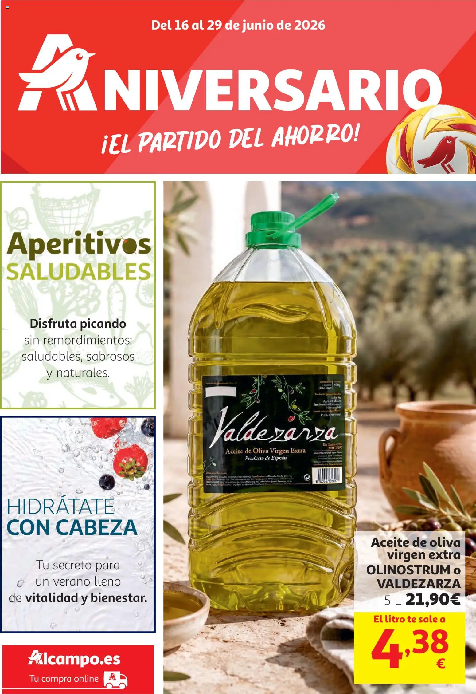 Alcampo -  HP Unico │ válido desde el 16.06.2026 | Página: 1 | Productos: Aceite, Té, Aceite de oliva, Aceite de oliva virgen extra