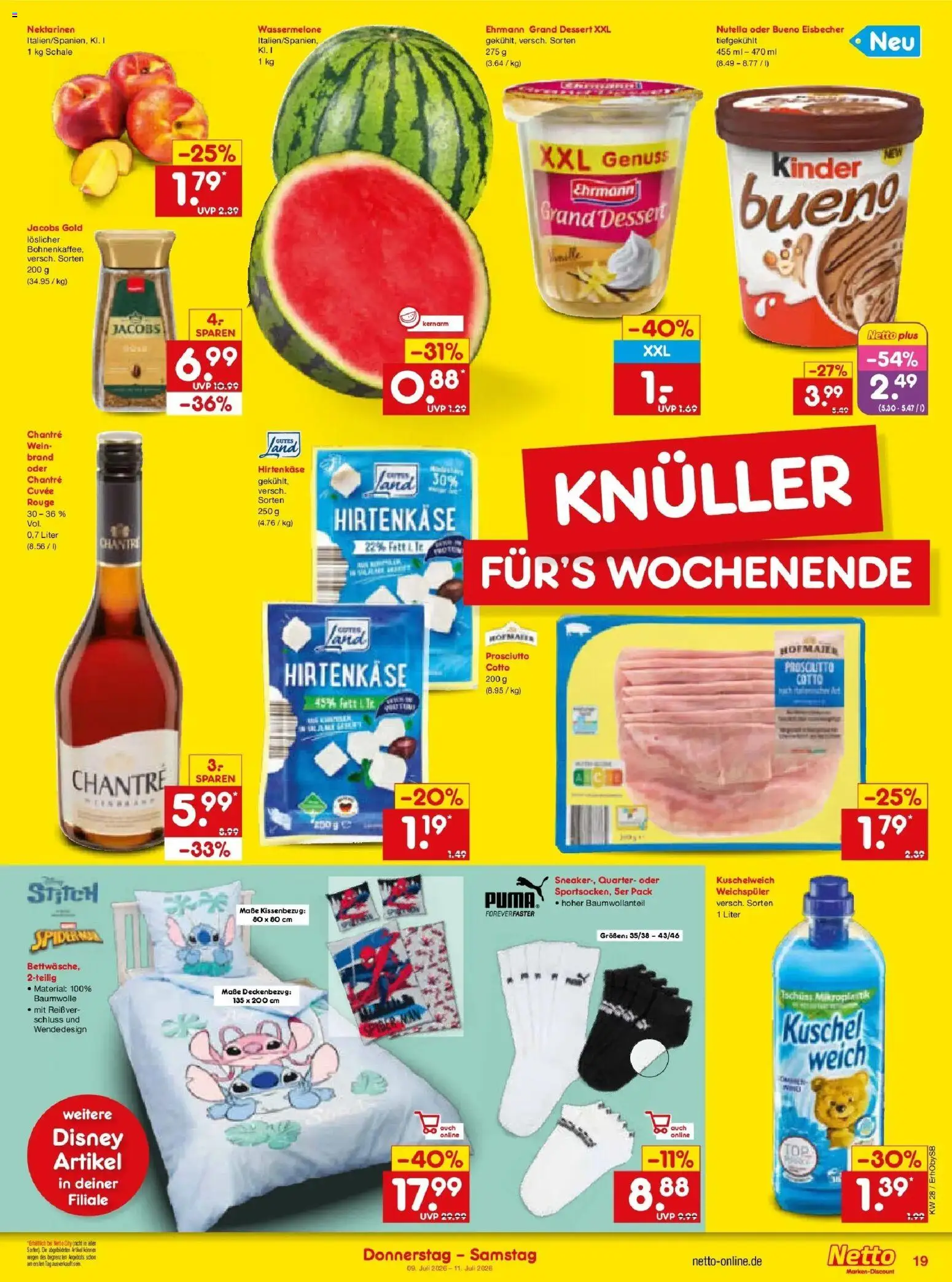 Netto Marken-Discount - Netto: Wochenangebote – gültig ab 05.07.2026 | Seite: 35 | Produkte: Nektarinen, Kuschelweich, Chantré, Wein