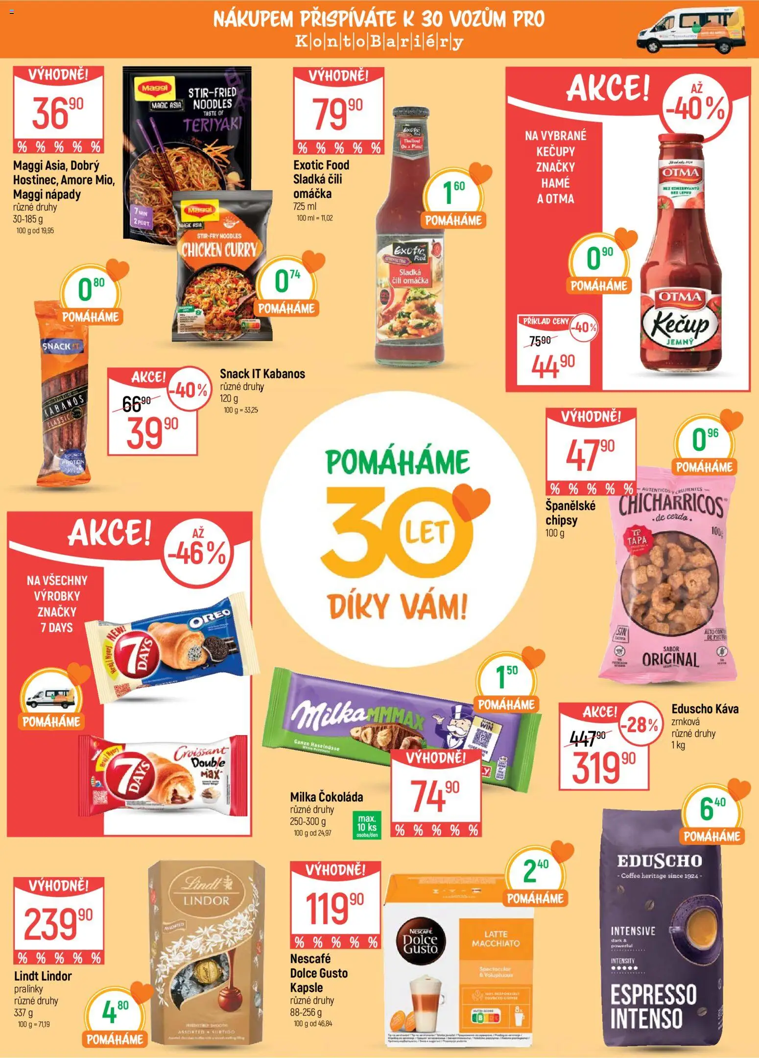 Globus leták - České Budějovice od 08.04.2026 | Strana: 3 | Produkty: Lindor, Dolce Gusto, Kabanos, Croissant