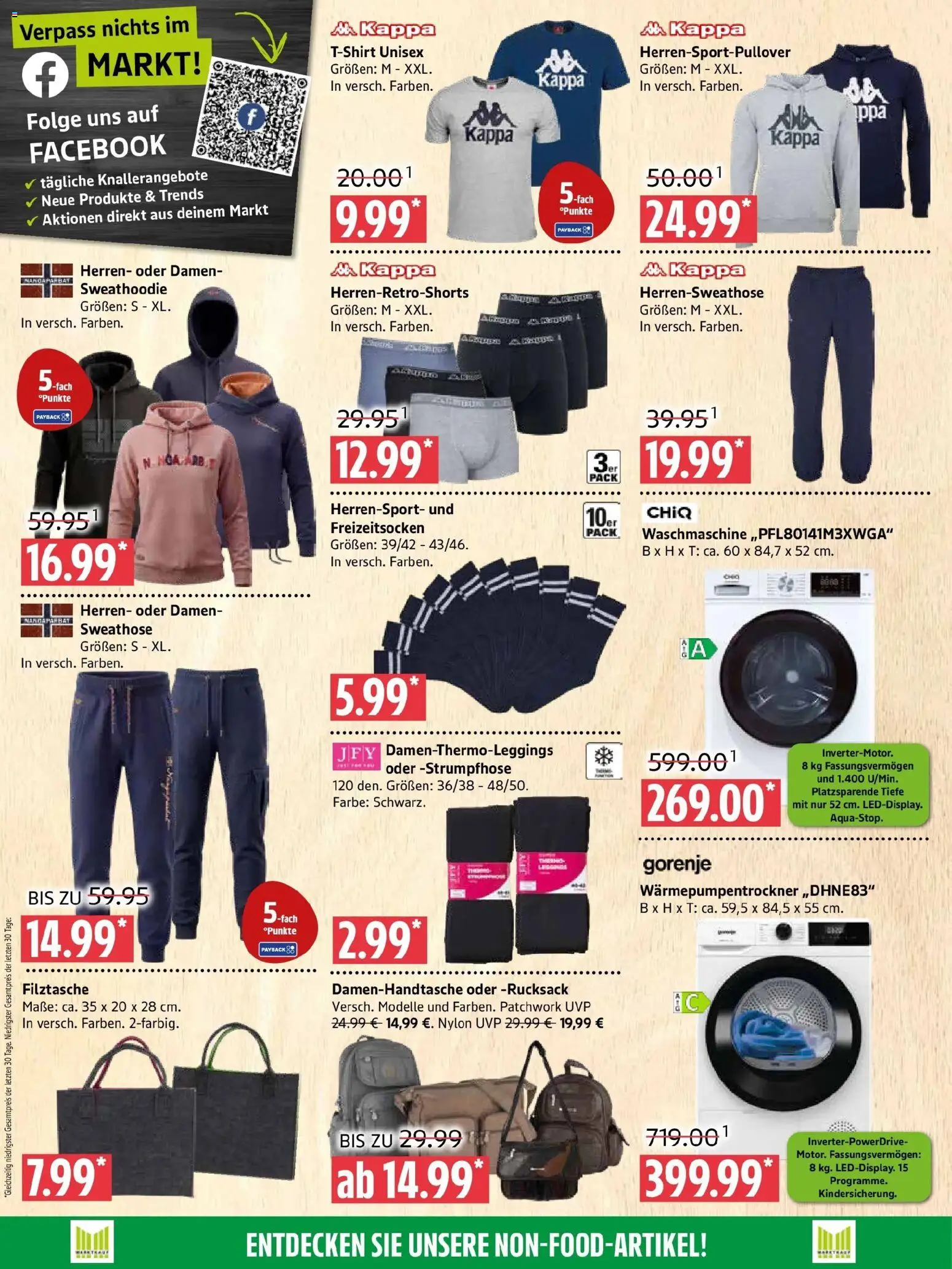 Marktkauf Prospekt Prenzlau (ab 14.09.2026) » Angebote online | Seite: 10 | Produkte: Gorenje, Sweathose, Waschmaschine, Strumpfhose