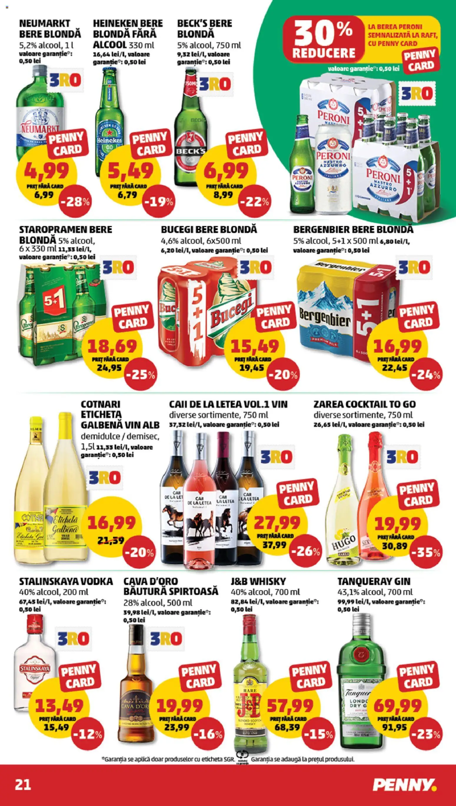 Noul catalog PENNY – valabil de la 13.05.2026 | Pagină: 21 | Produse: Pară, Bere, Cocktail, Vodka