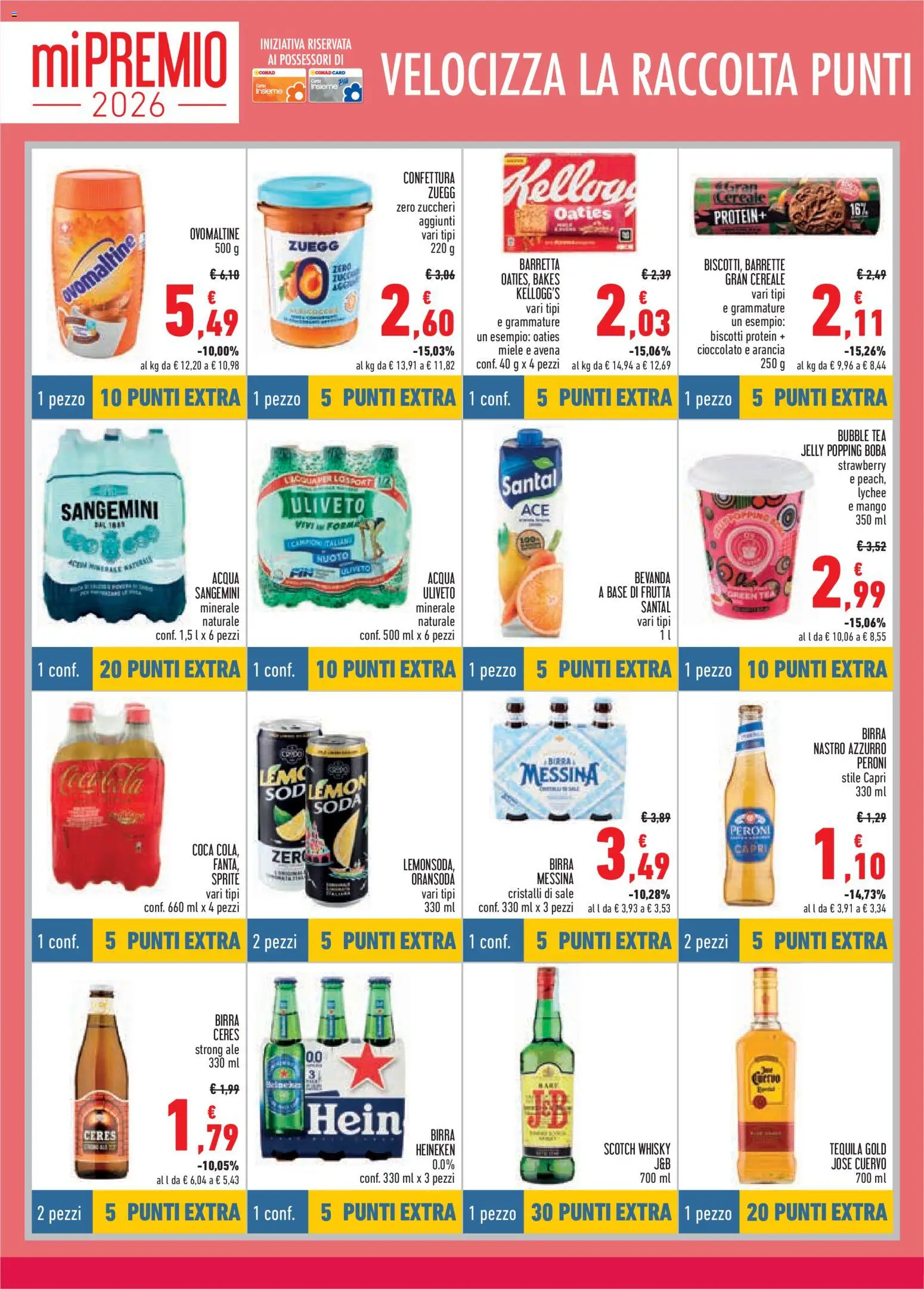 Volantino Conad del 13/08/2026 | Pagina: 8 | Prodotti: Birra, Ceres, Fanta, Heineken