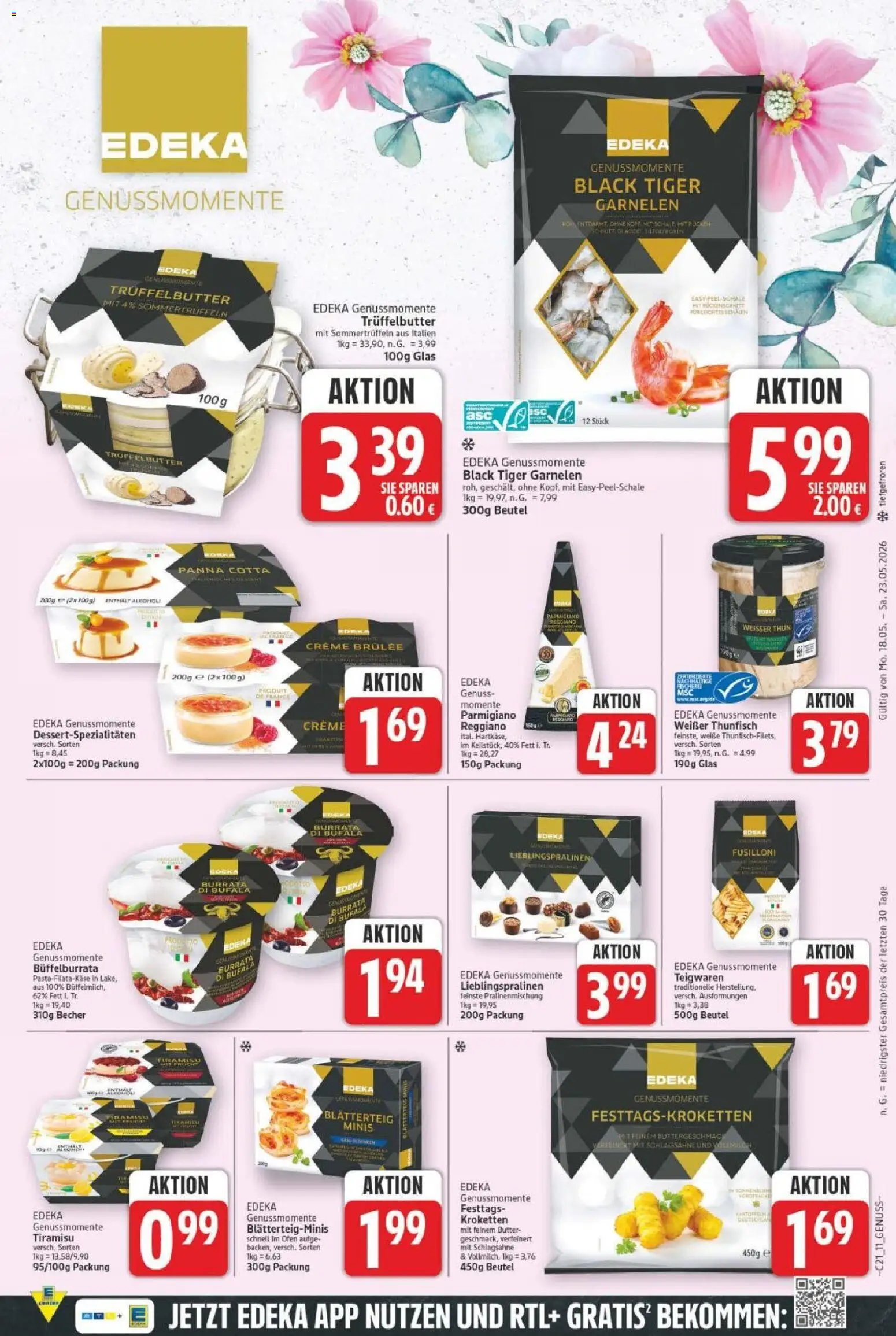 E center Prospekt 	 – gültig ab 18.05.2026 | Seite: 13 | Produkte: Ofen, Thunfisch, Garnelen, Burrata