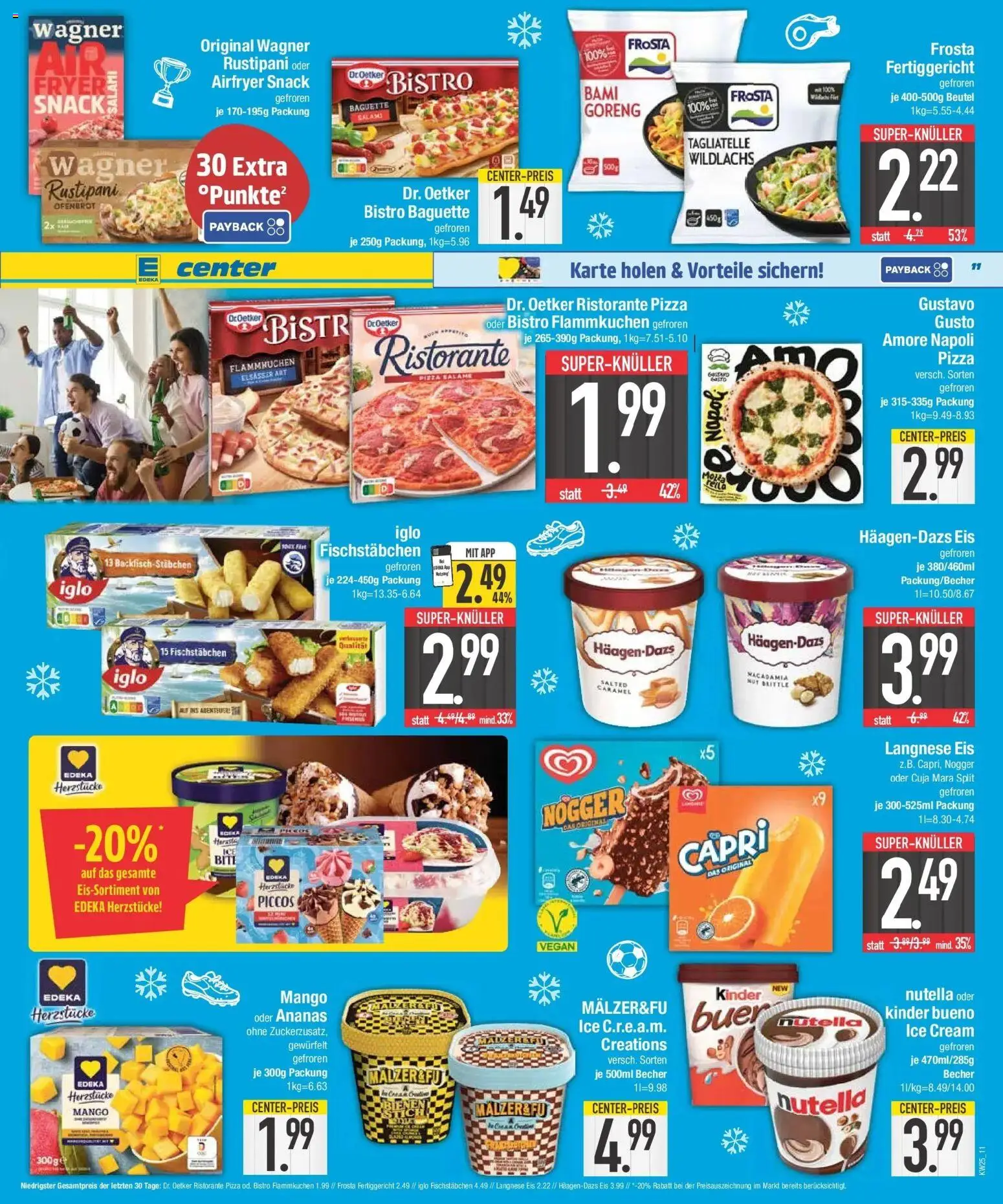 Edeka prospekt Niederwinkling – gültig ab 14.06.2026 | Seite: 11 | Produkte: Baguette, Salami, Pizza, Eis