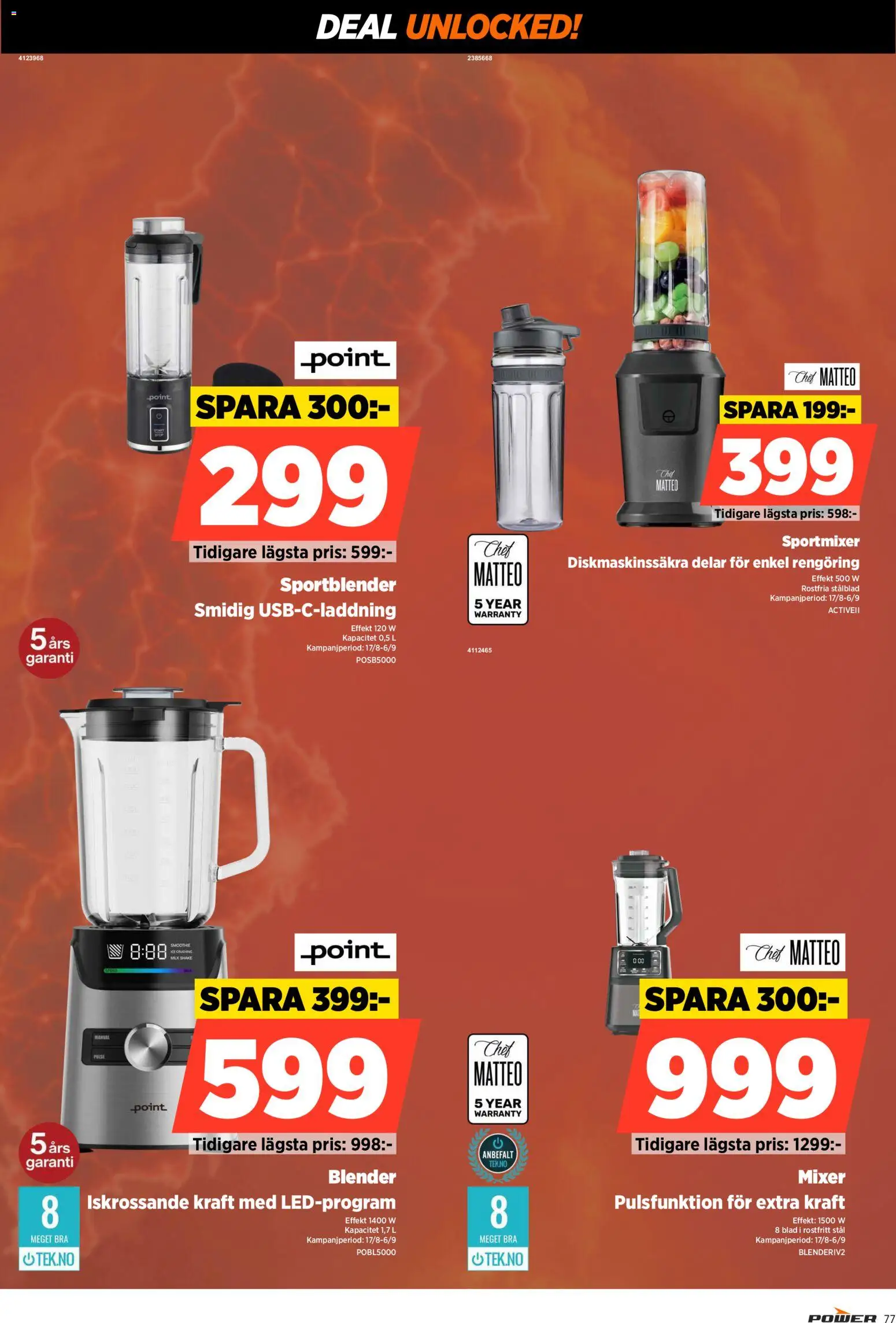 Power reklamblad aktuell från 31/08/2026 | Sida: 77 | Produkter: Mixer, Blender