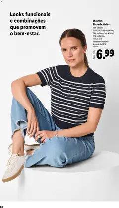 Pré-visualização ESMARA Blusa de Malha, 50% Viscose (LENZING™ ECOVEROTM), 28% poliéster (reciclado), 22% poliamida Tam. S ao L consoante modelo A partir de 18/5 válido de 20.04.2026 | Página: 20 | Produtos: Blusa