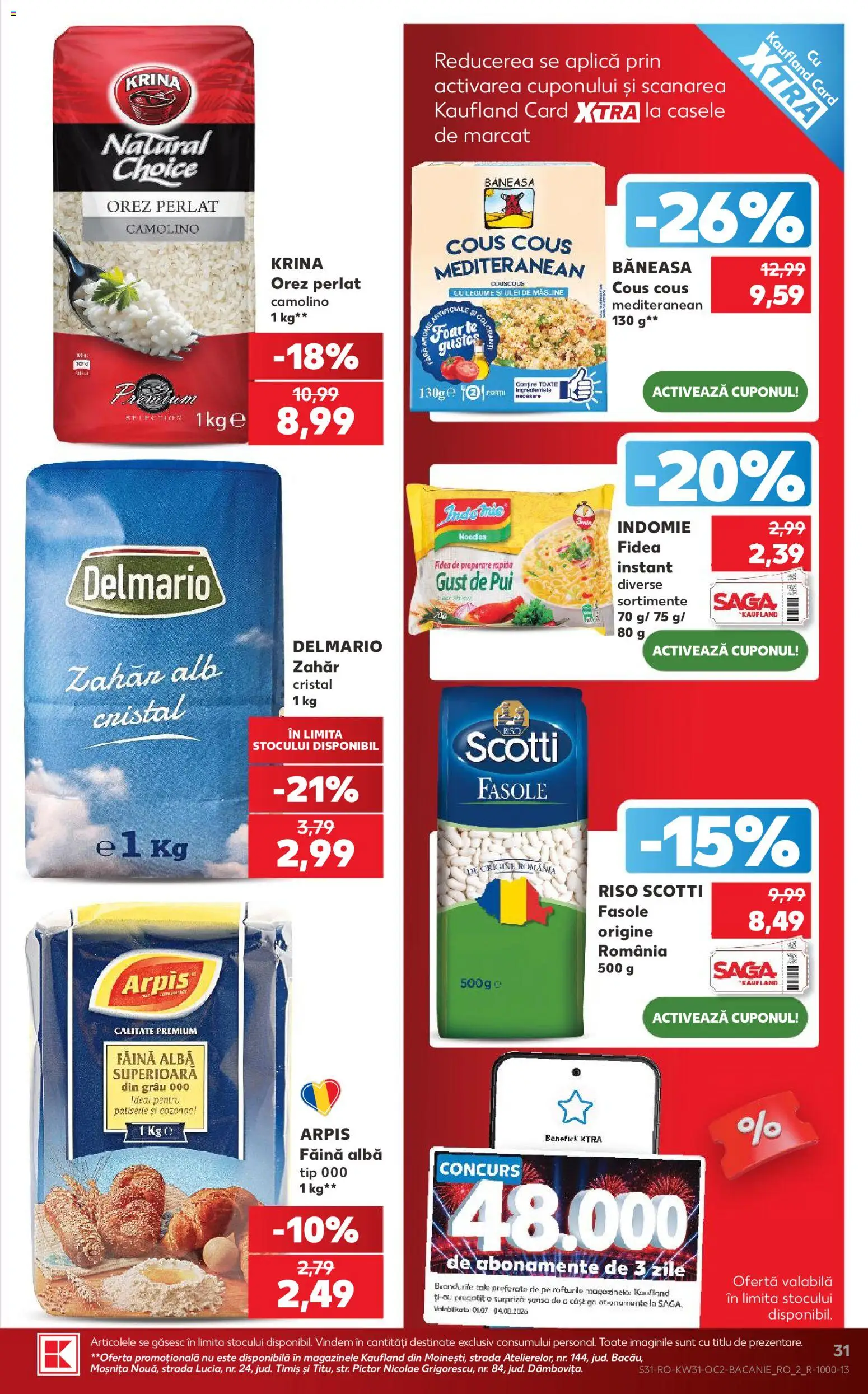 Kaufland RO akciós ujság - amely érvényes a következő dátumtól: 2026.07.29. | Oldal: 31