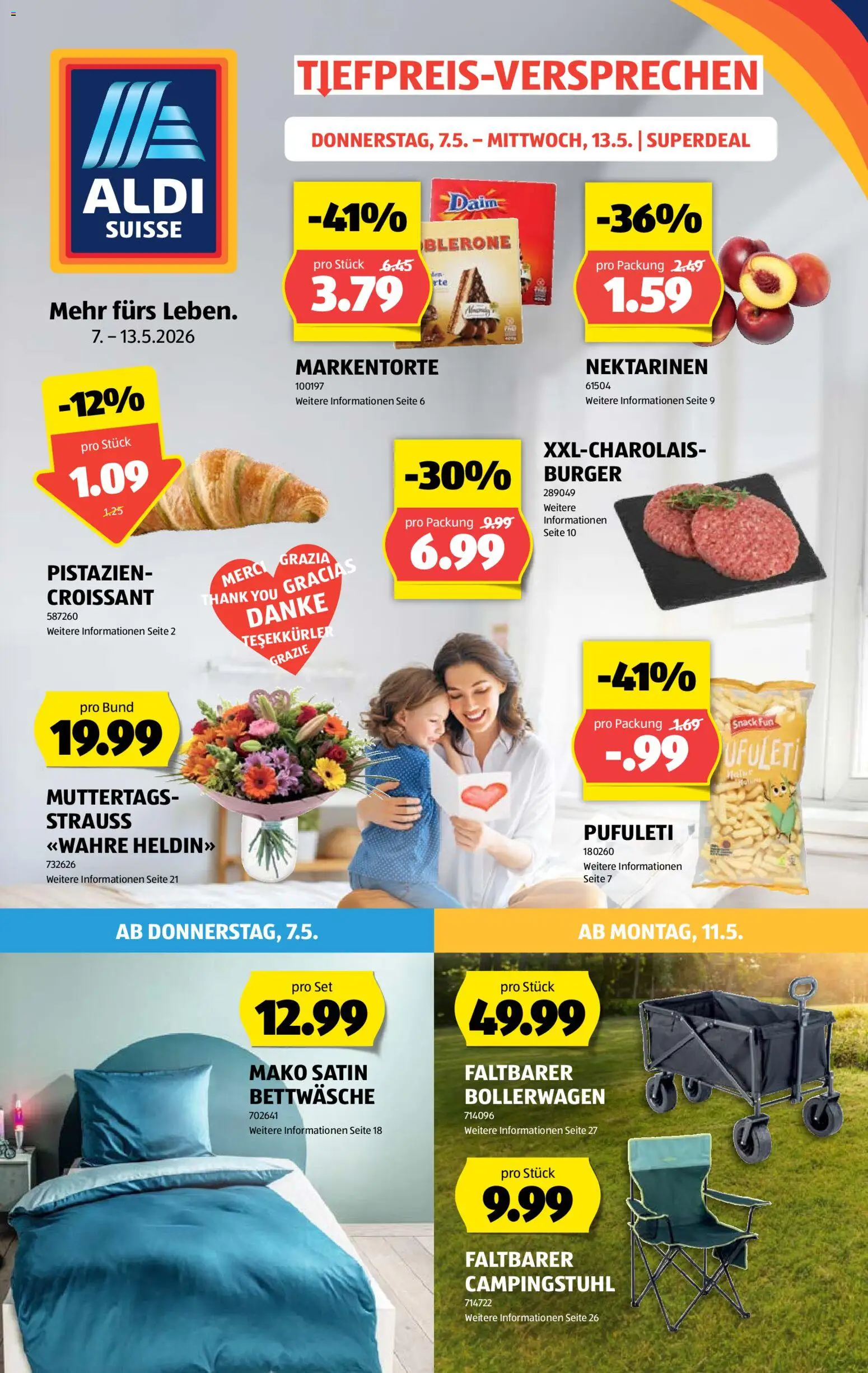 🛍️ Aldi aktionen ab 07.05.2026 » Entdecken Sie exklusive Rabatte und sparen Sie noch heute! 💰 | Schweiz