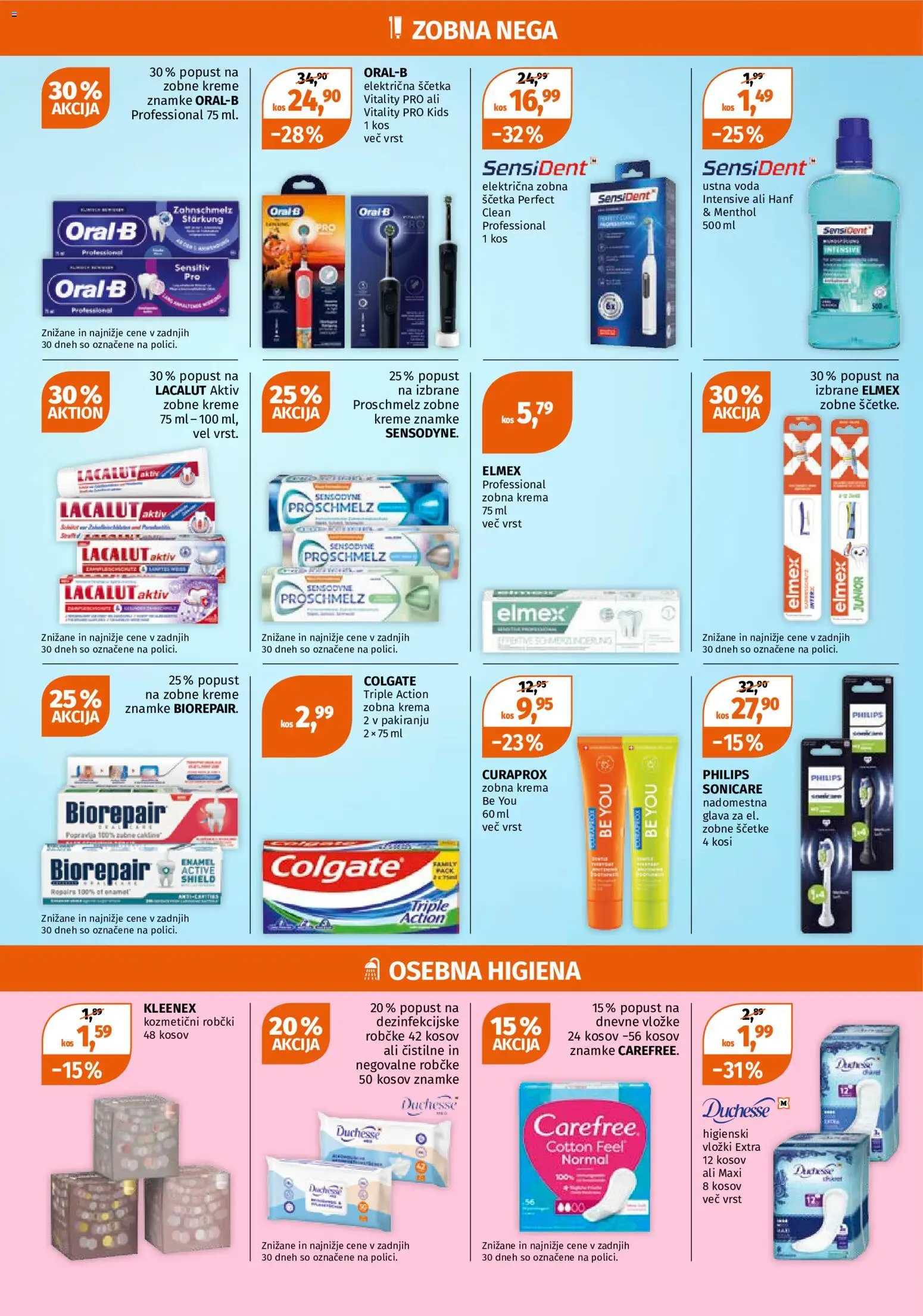 Novi Müller katalog ponudbe – veljaven od 28.09.2026 | Stran: 8 | Izdelki: Higienski vložki, Robčki, Krema, Voda