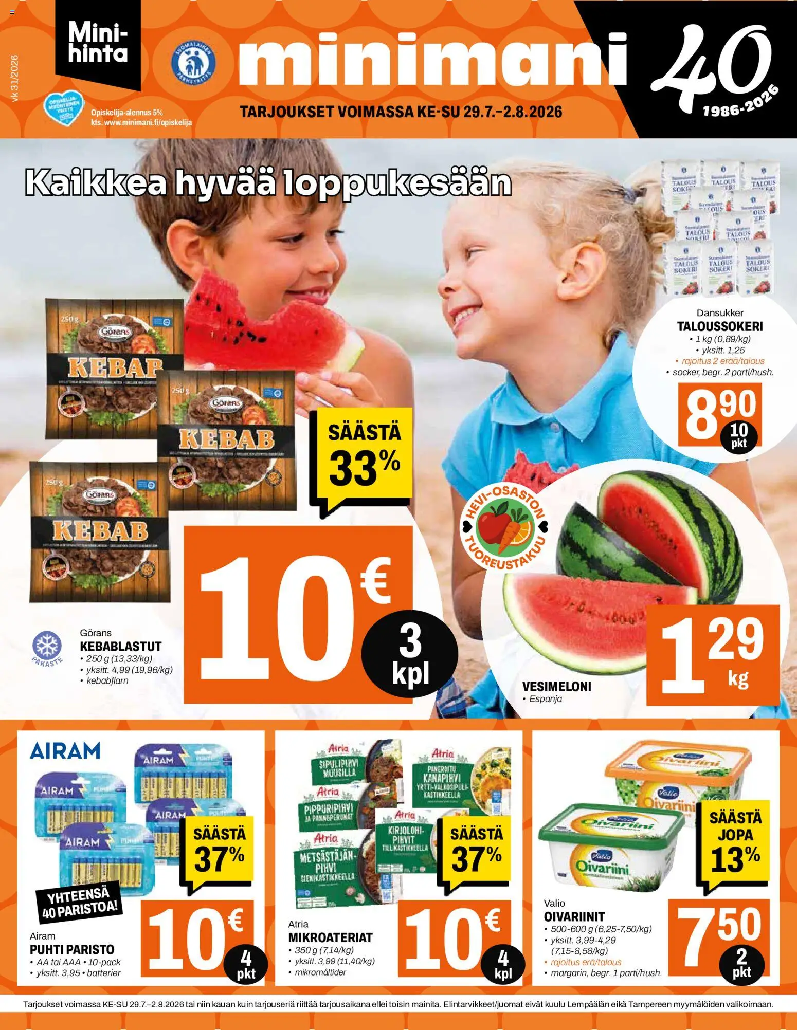 Minimani tarjoukset – voimassa 29/07/2026 alkaen | Sivu: 1