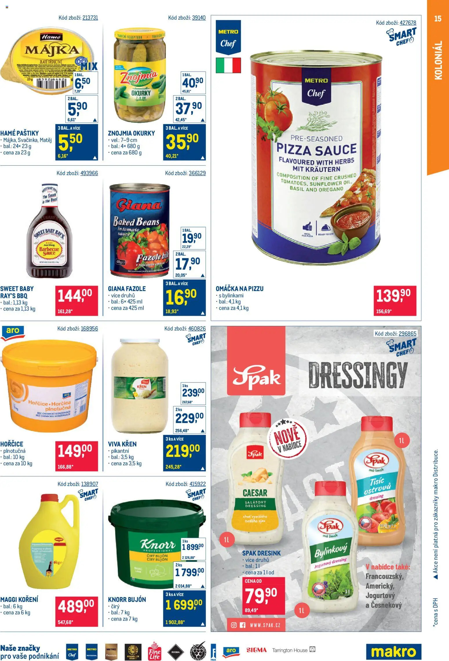 Makro leták - Gastronomie od 15.07.2026 | Strana: 15 | Produkty: Křen, Maggi, Knorr, Hořčice