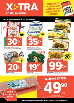 Coop X:-TRA erbjudanden - Förhandsvisning av reklamblad från butik Coop X:-TRA aktuell från 18.05.2026