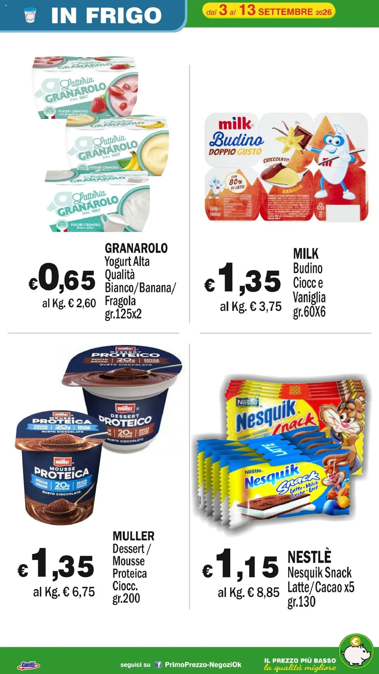 Volantino Primo Prezzo del 03/09/2026 | Pagina: 51
