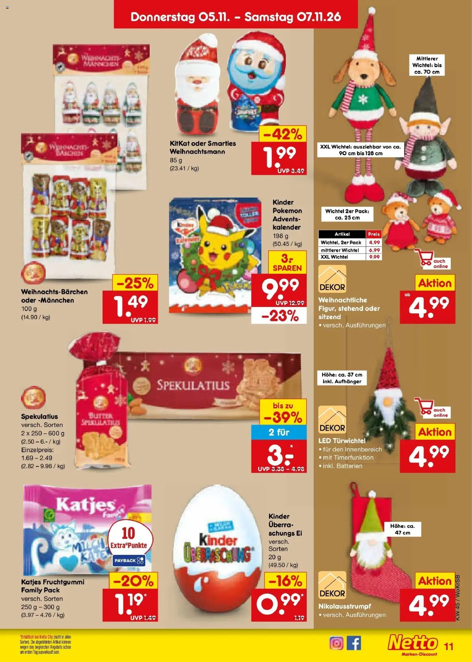 Netto Marken-Discount Prospekt Ludwigshafen-Edigheim – gültig ab 02.11.2026 | Seite: 47 | Produkte: Batterien, Butter, Smarties, Katjes