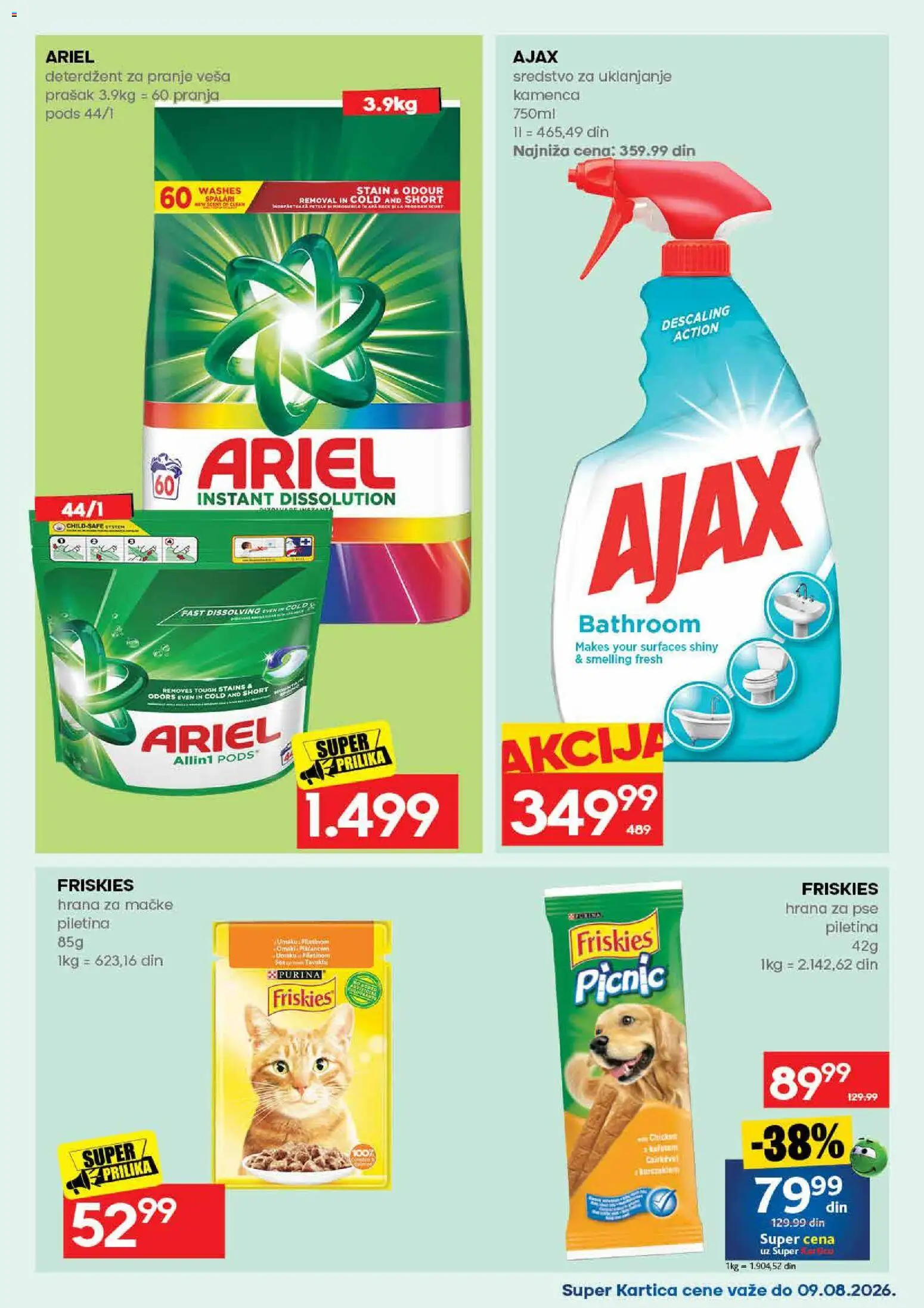 Idea katalog - važi od 06.08.2026 | Strana: 53 | Proizvode: Deterdžent, Purina, Hrana za mačke, Ajax