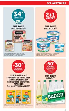 Super U - Prévisualisation de Super U - Les prix bas dans votre magasin valide à partir de 12.05.2026 | Page: 5 | Produits: Eau minérale, Badoit, Torchon, Biscuits