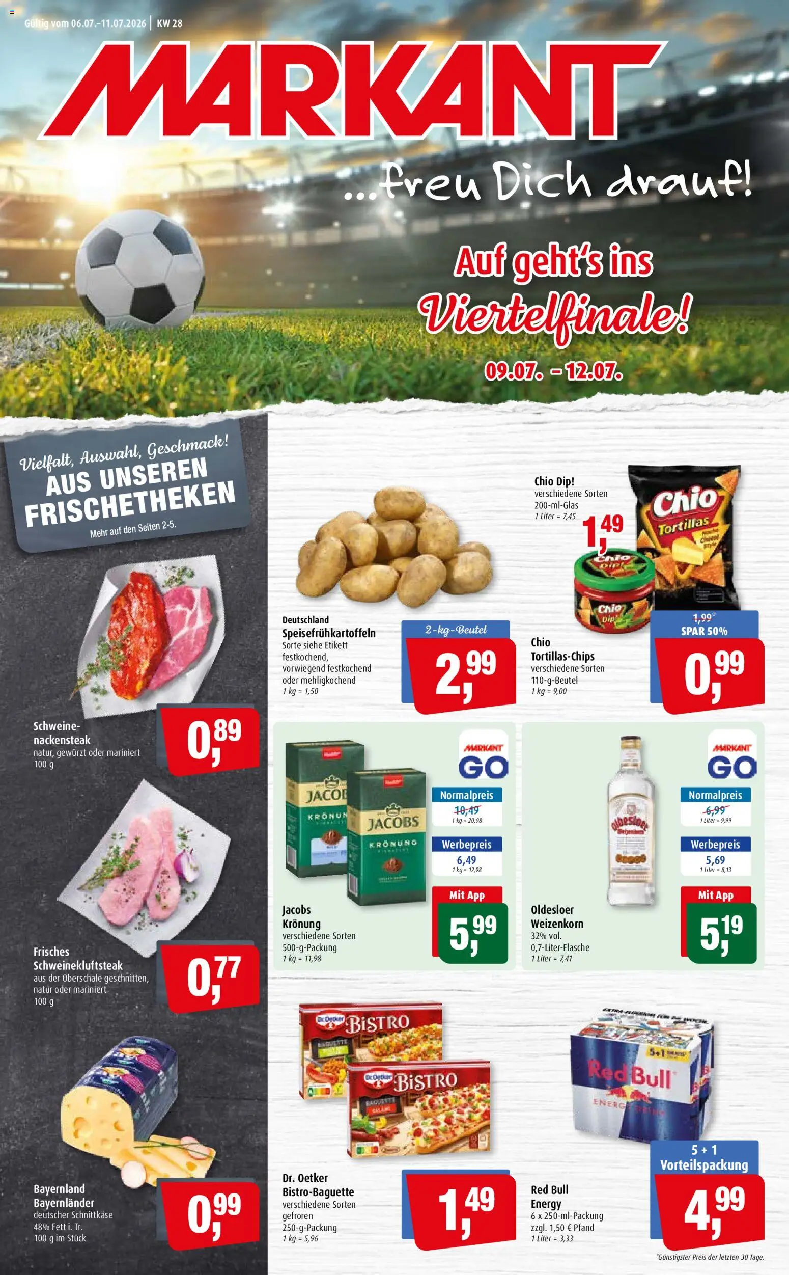 Markant Prospekt – gültig ab 06.07.2026 | Seite: 1 | Produkte: Red bull, Energy, Oldesloer