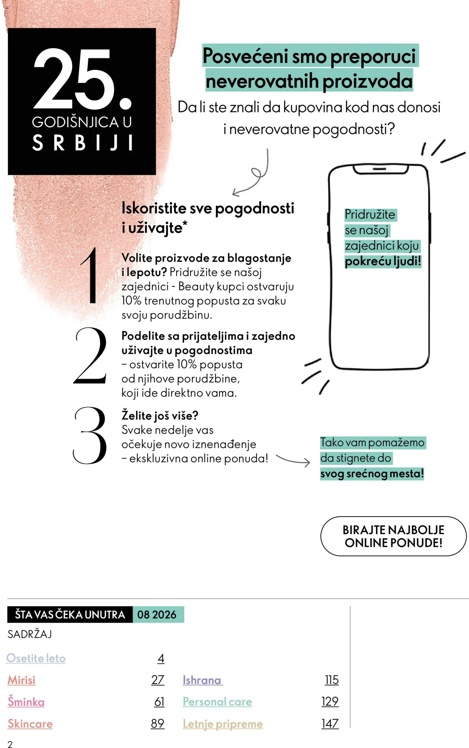 Oriflame katalog - važi od 03.06.2026 | Strana: 2 | Proizvode: Šminka