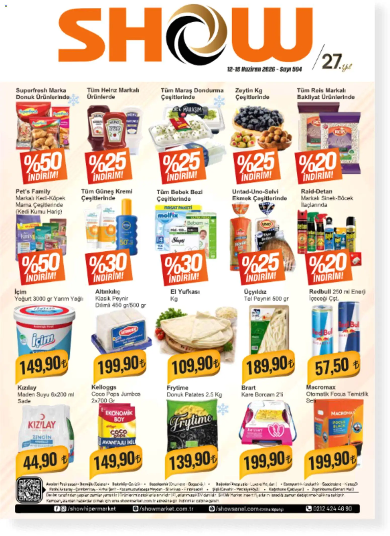 Show Market Katalog - 12.06.2026 tarihinden itibaren geçerlidir | Sayfa: 1 | Ürünler: Yoğurt, Dondurma, Patates, Maden suyu