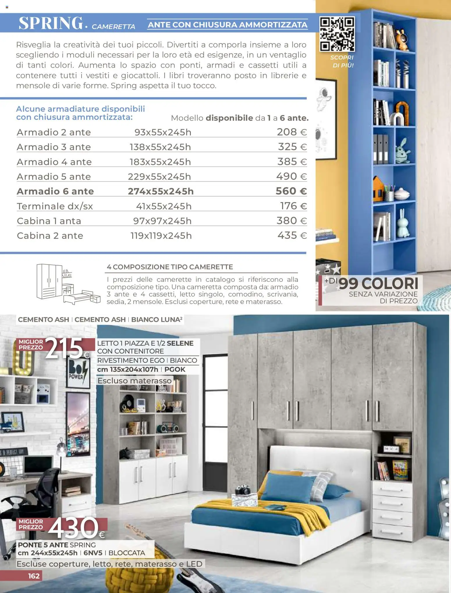 Volantino Mondo Convenienza del 01/09/2026 | Pagina: 164 | Prodotti: Libri, Contenitore, Materasso, Armadio