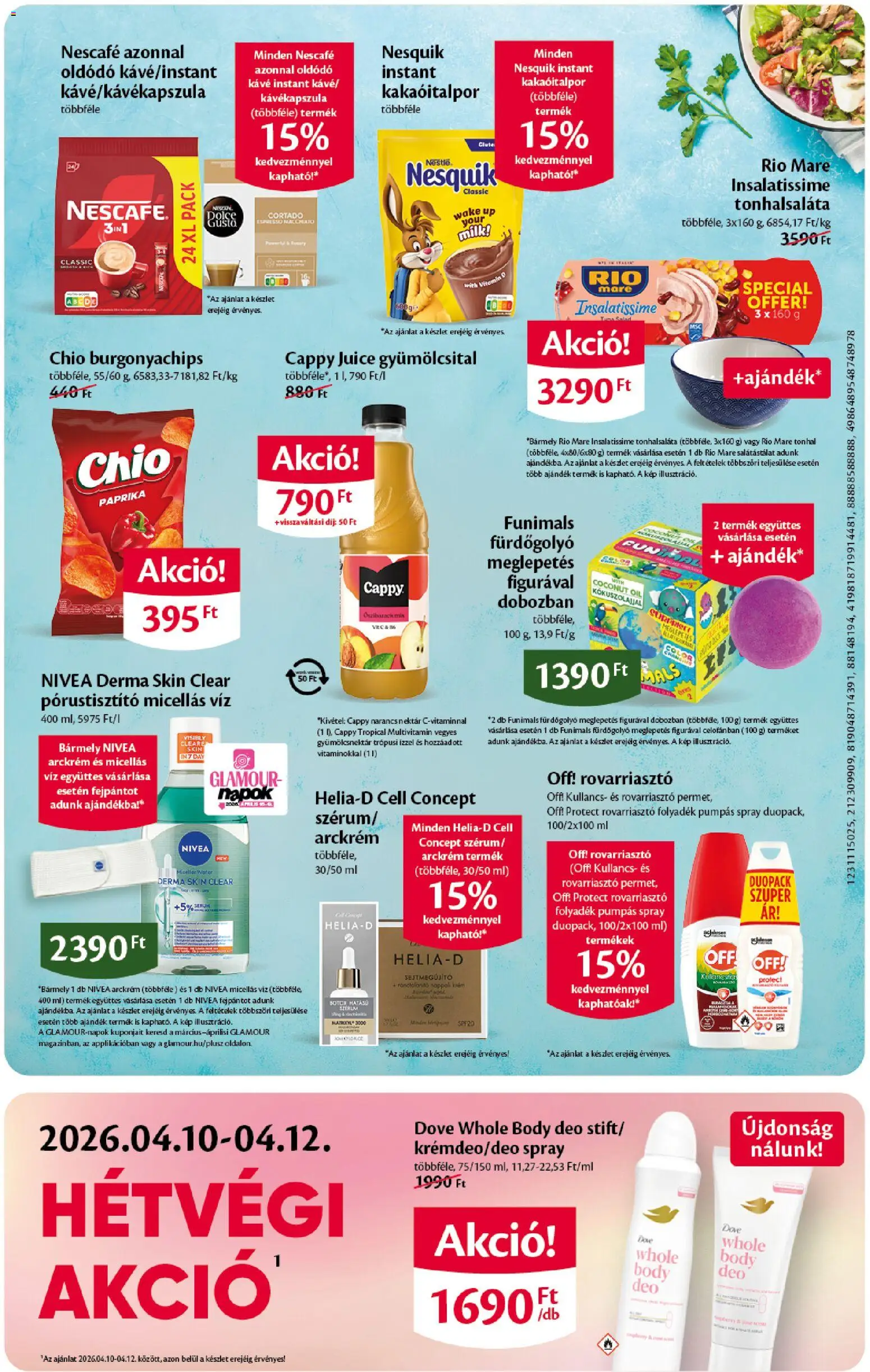 EcoFamily akciós ujság - amely érvényes a következő dátumtól: 09.04.2026 | Oldal: 3 | Termékek: Tonhalsaláta, Tonhal, Kávé, Multivitamin