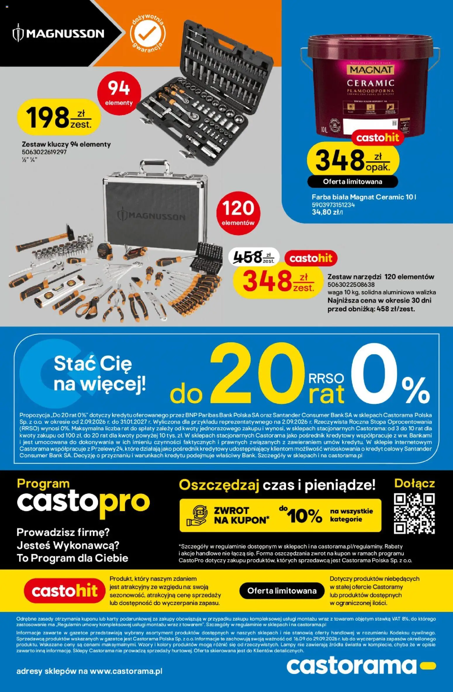 Castorama gazetka od 16.09.2026 | Strona: 32 | Produkty: Walizka, Waga, Zestaw narzędzi, Zestaw kluczy