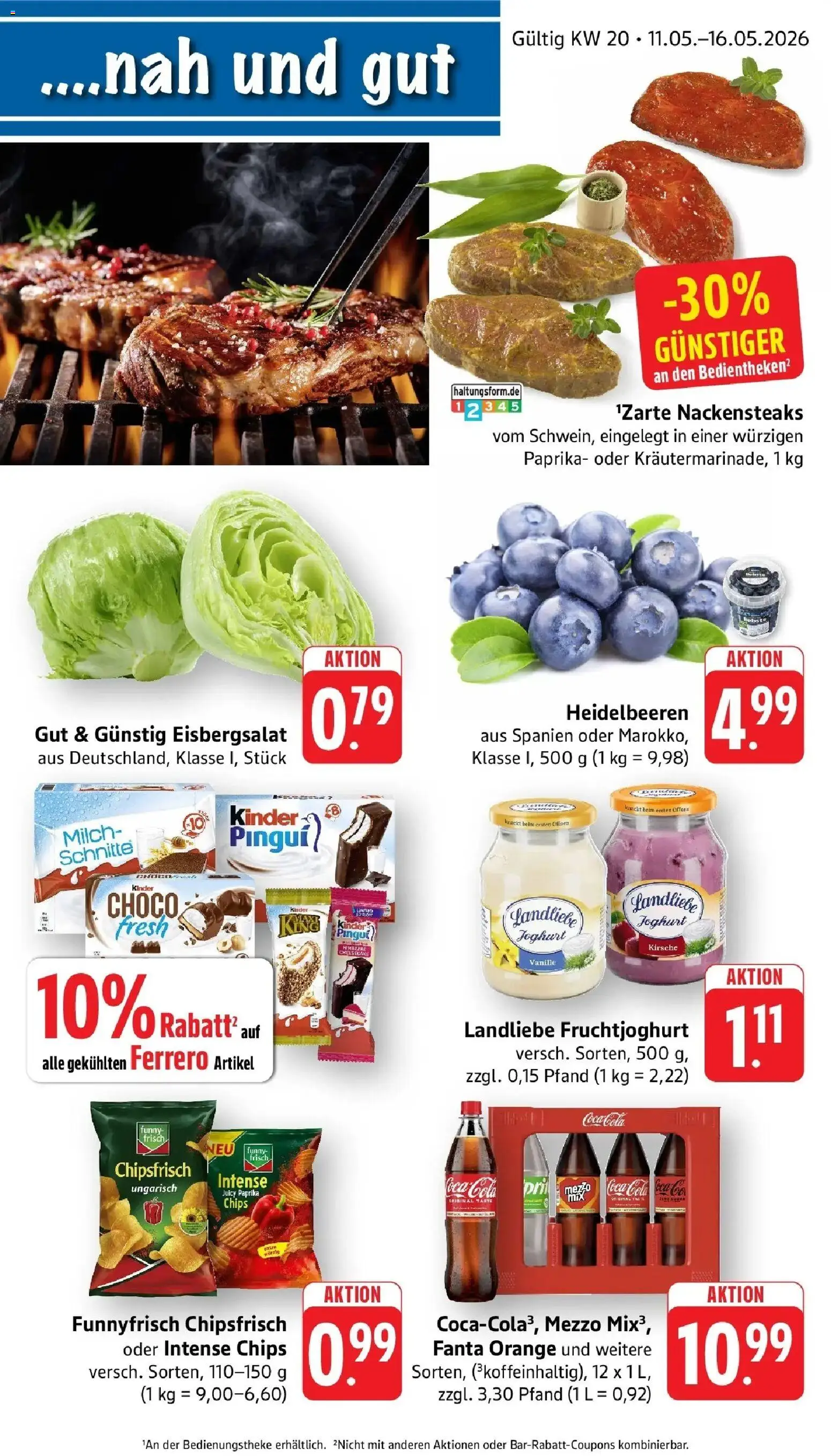 Edeka prospekt Offenburg-Zunsweier	 – gültig ab 10.05.2026 | Seite: 1 | Produkte: Milch, Funny frisch, Fruchtjoghurt, Chips