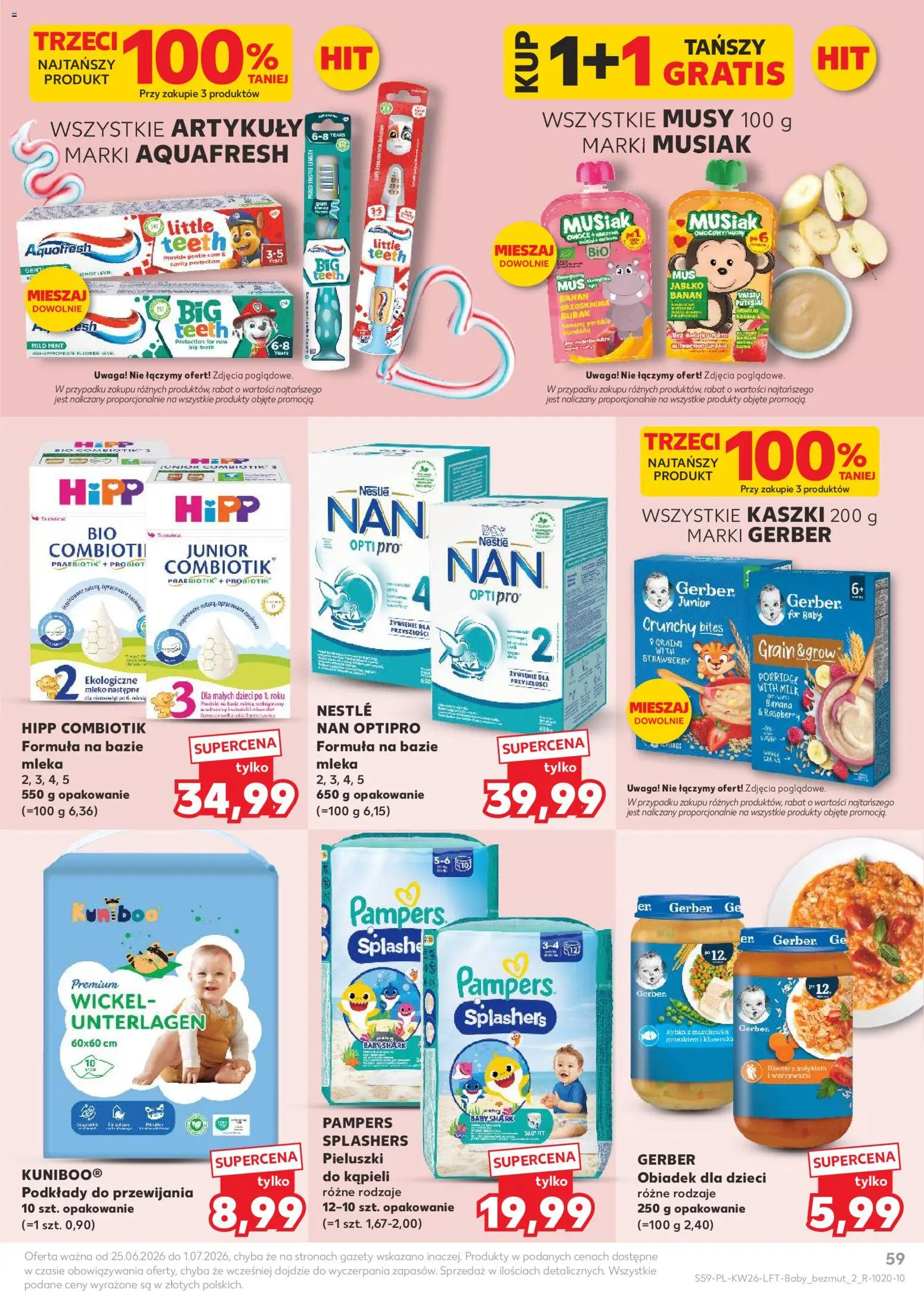 Kaufland gazetka od 25.06.2026 | Strona: 59 | Produkty: Burak, Mleko, Banan, Owoce
