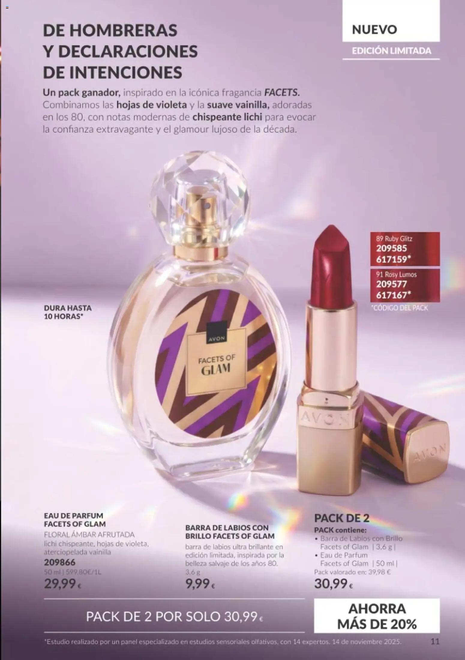 Catálogo AVON Black Friday │ válido desde el 01/11/2026 | Página: 11 | Productos: Fragancia, Vainilla, Barra de labios, Eau de parfum