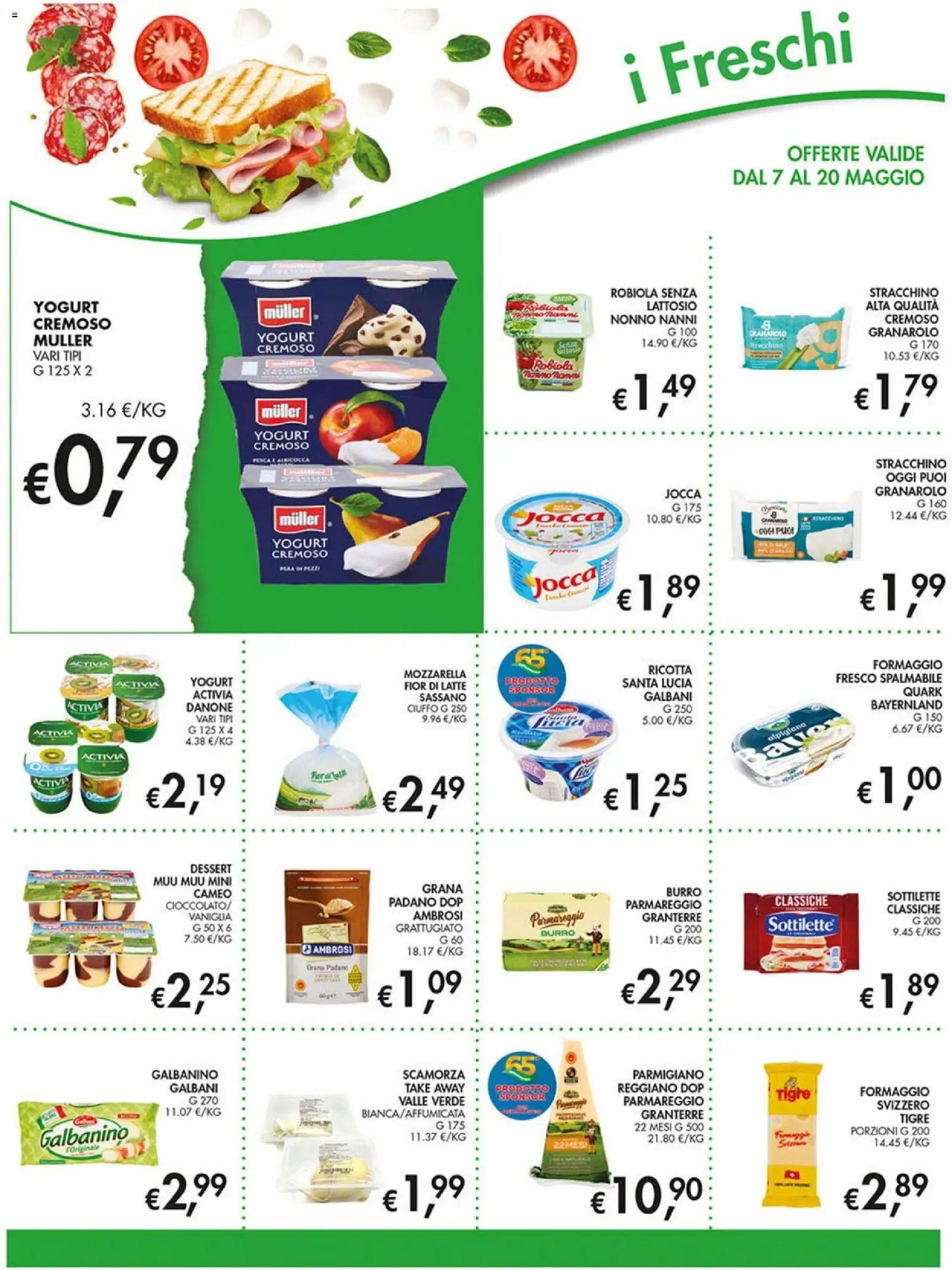 Volantino Coal del 07.05.2026 | Pagina: 10 | Prodotti: Latte, Formaggio, Pesca, Grana Padano