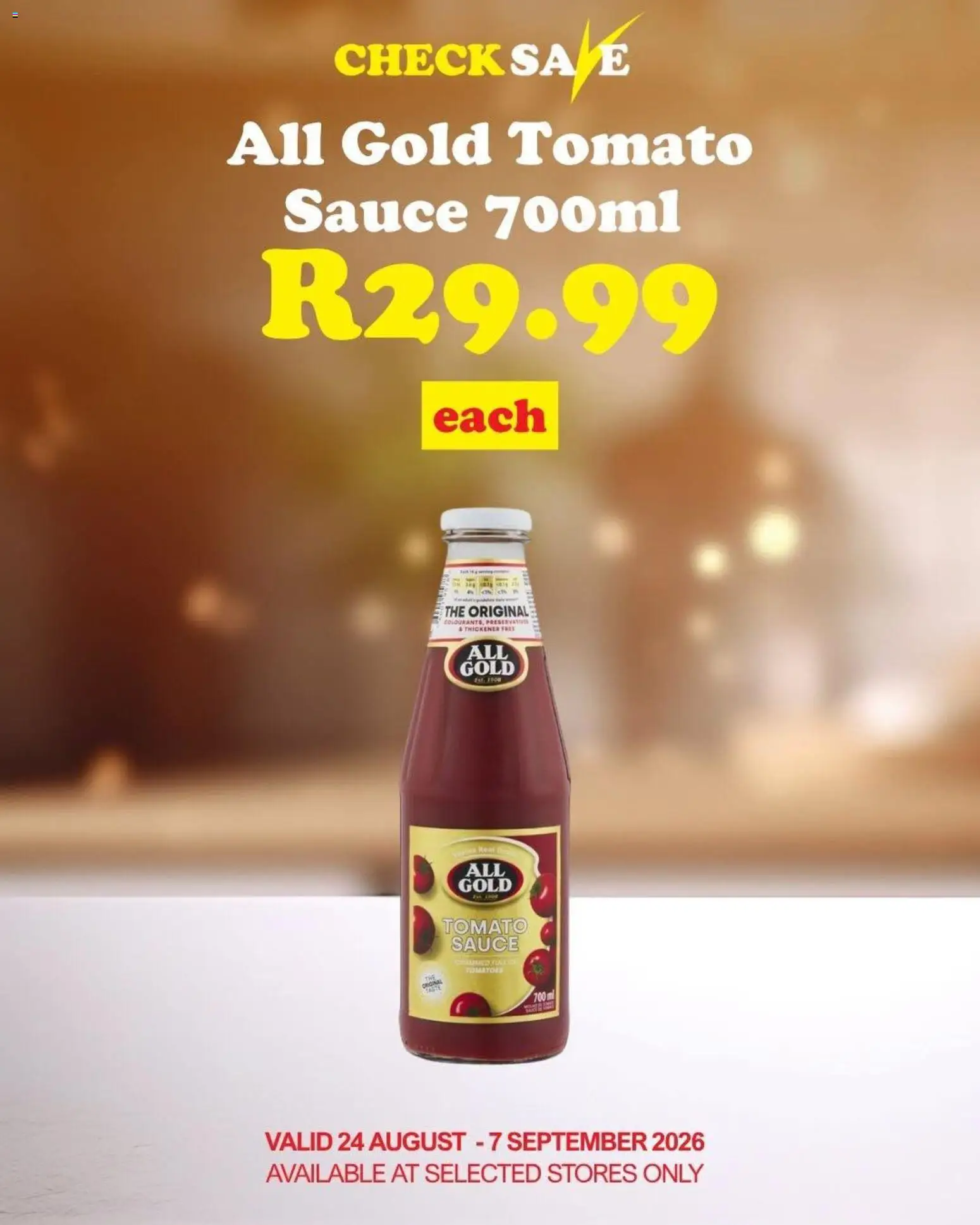 New Check Save catalogue – valid from 24/08/2026 | Page: 8 | Products: Tomato sauce, Sauce
