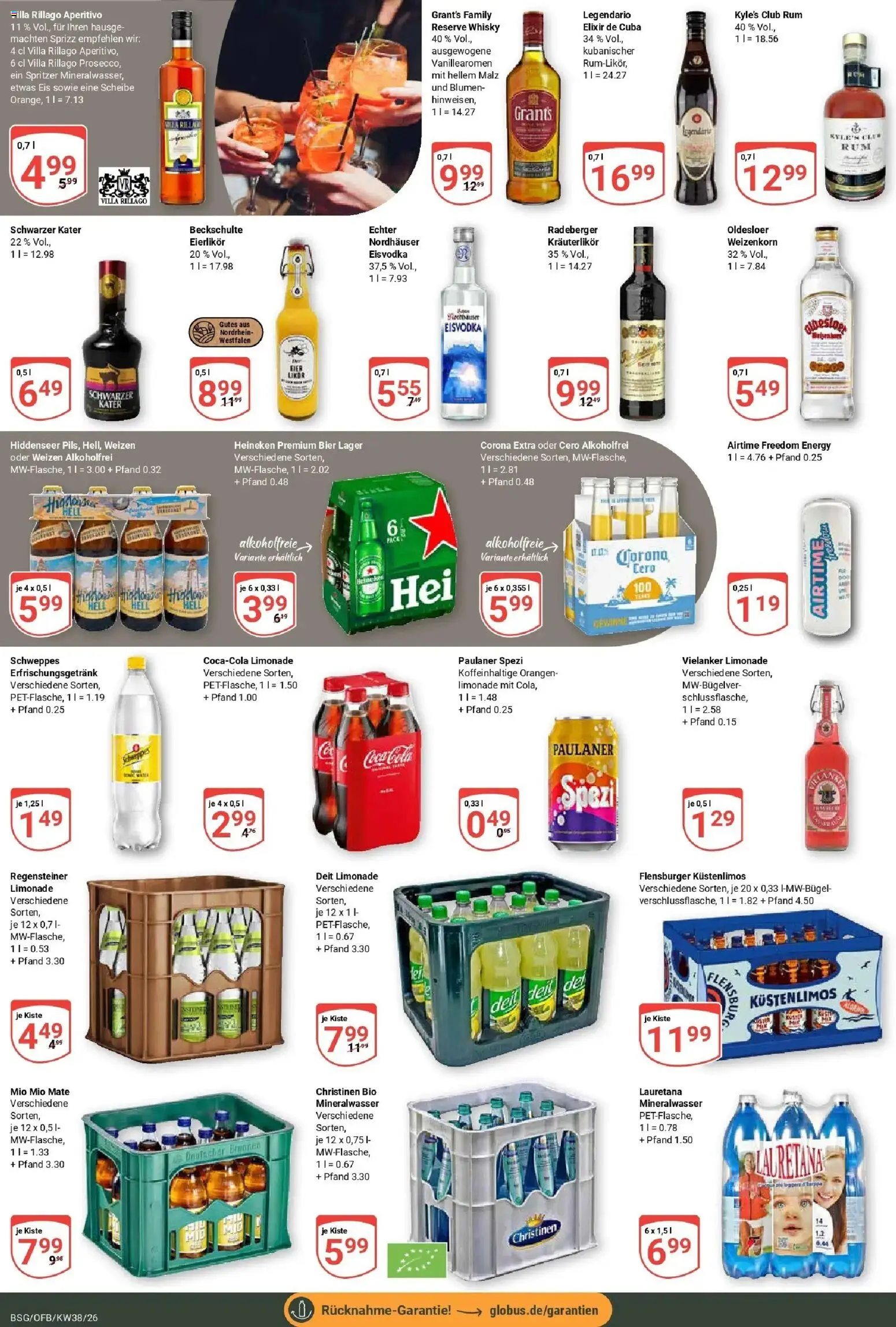 Globus Prospekt Braunschweig (ab 14.09.2026) » Angebote online | Seite: 17 | Produkte: Coca cola, Cola, Rum, Flensburger
